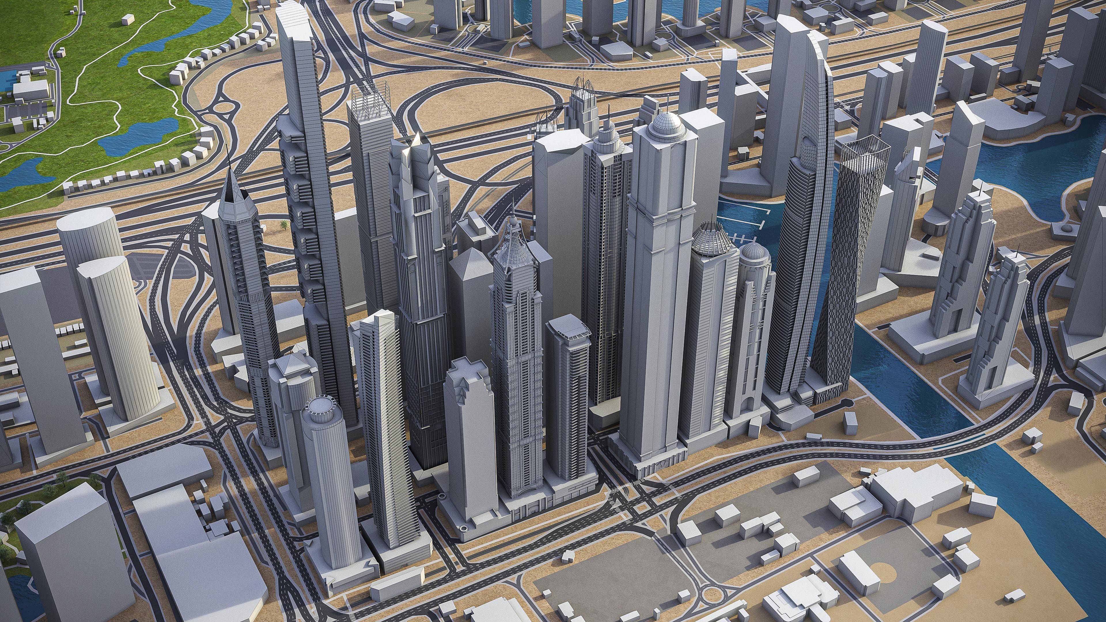 Dubai - Metropolitan Area 3D Model Collection_40