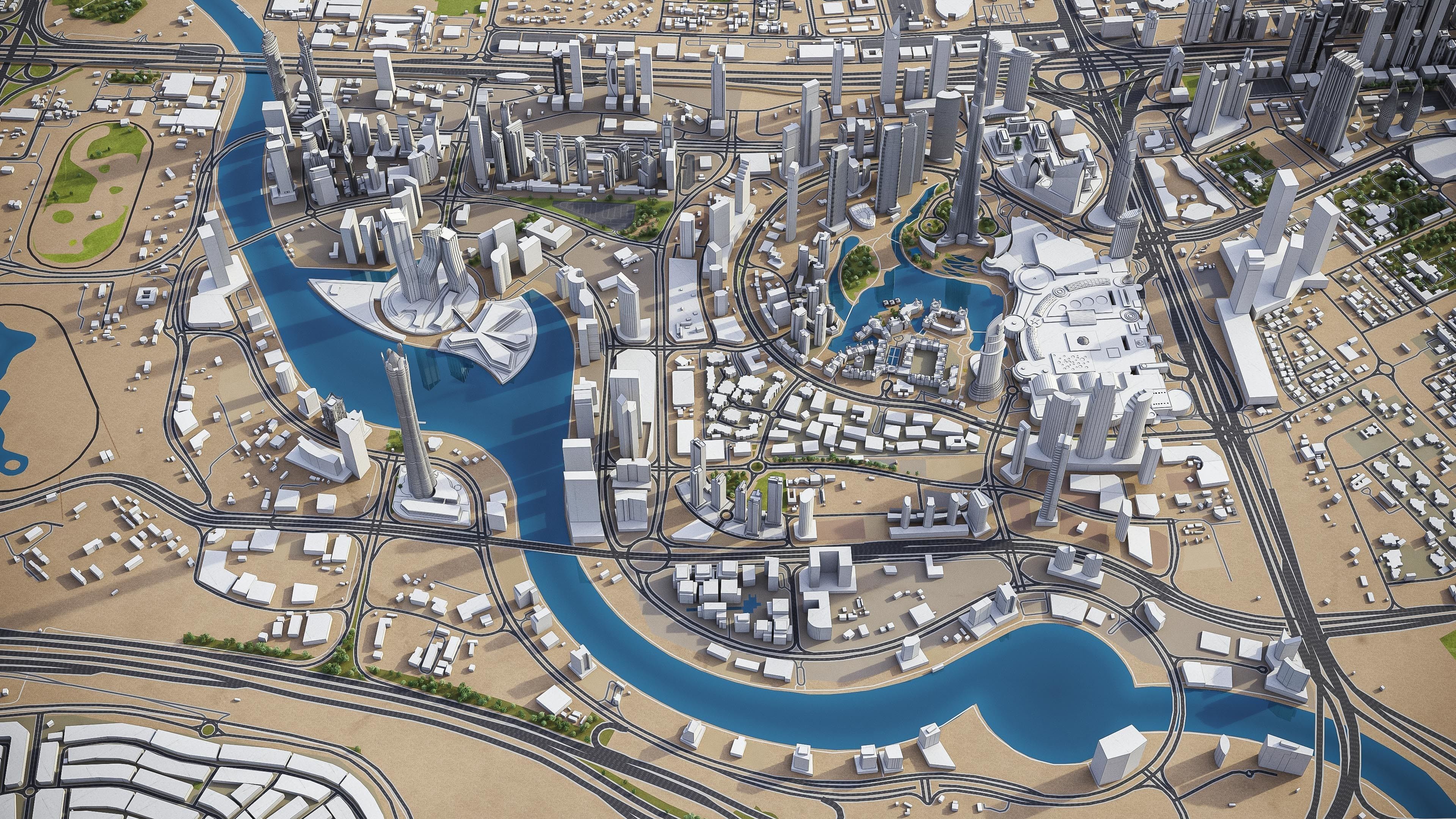 Dubai - Metropolitan Area 3D Model Collection_5