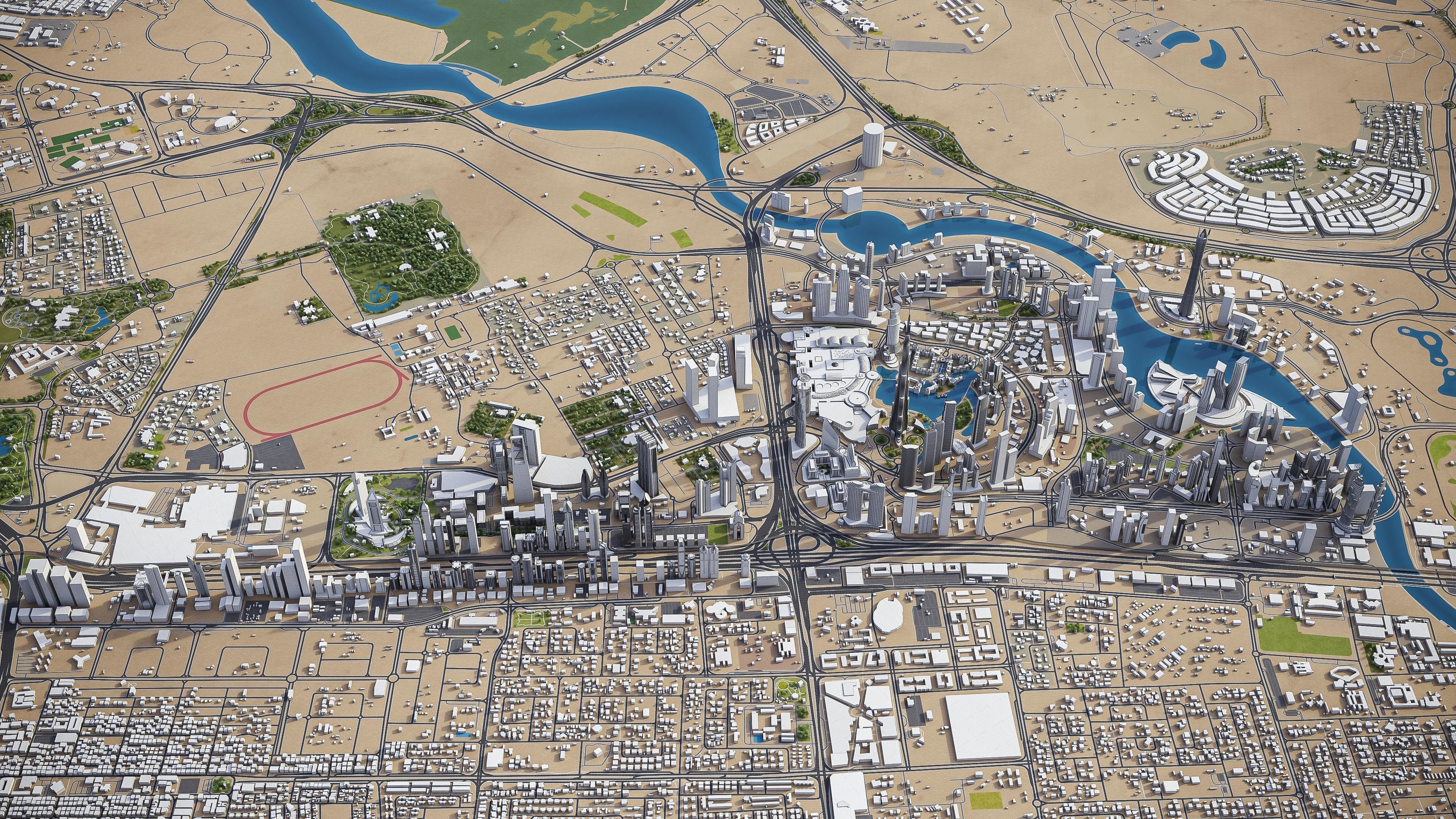 Dubai - Metropolitan Area 3D Model Collection_8