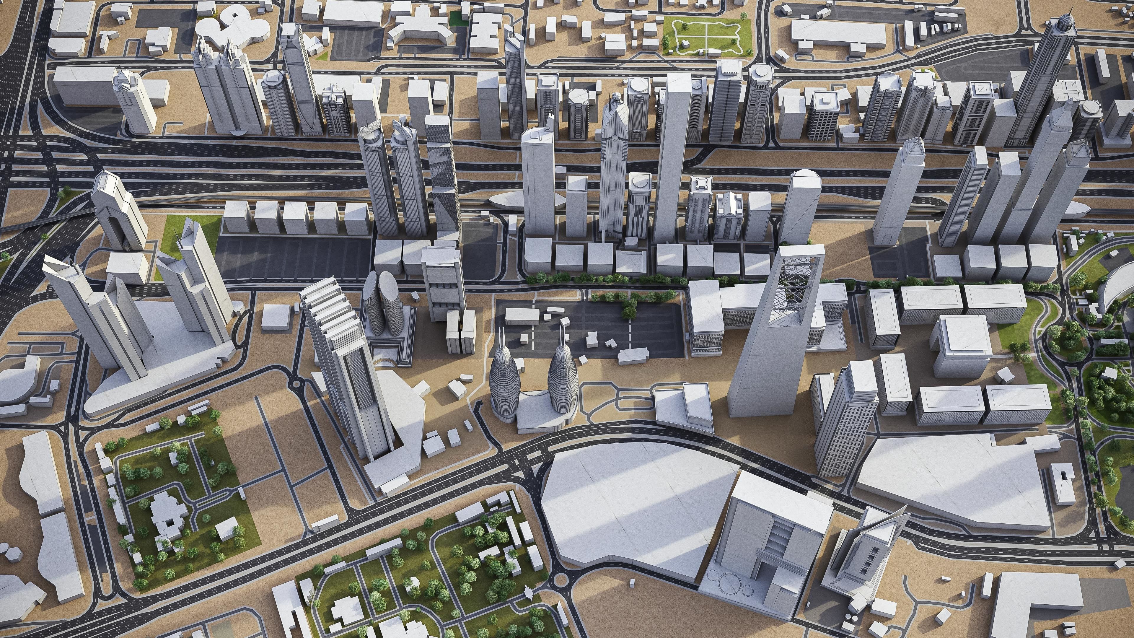 Dubai - Metropolitan Area 3D Model Collection_2