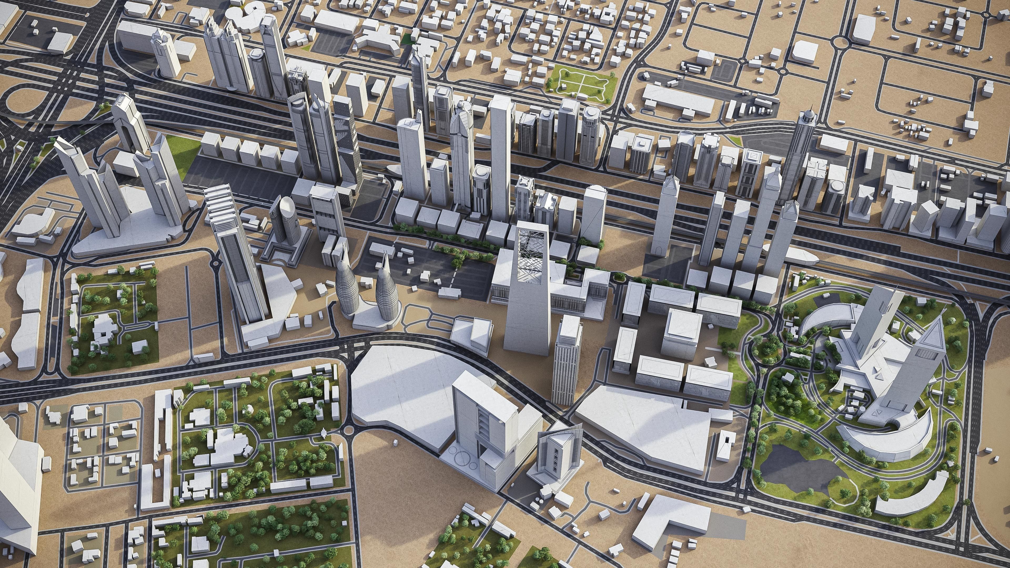 Dubai - Metropolitan Area 3D Model Collection_27