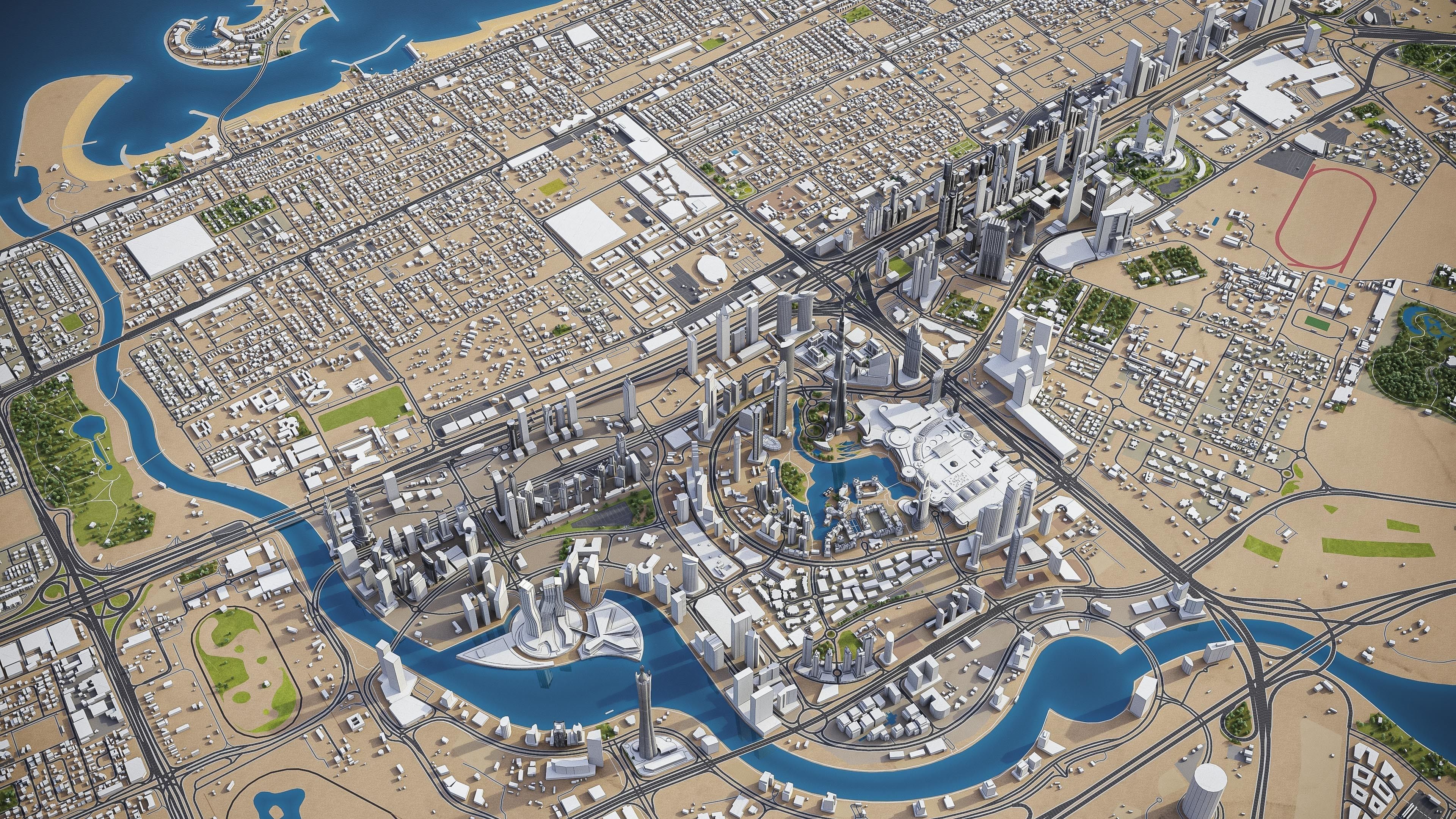 Dubai - Metropolitan Area 3D Model Collection_26