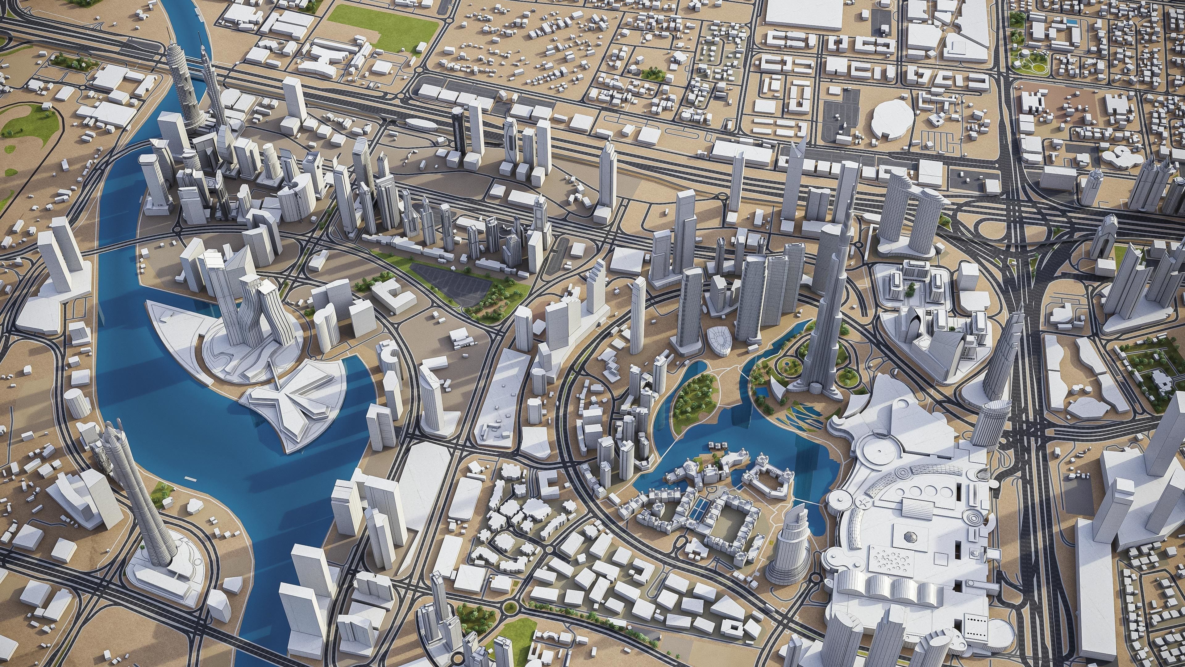 Dubai - Metropolitan Area 3D Model Collection_23
