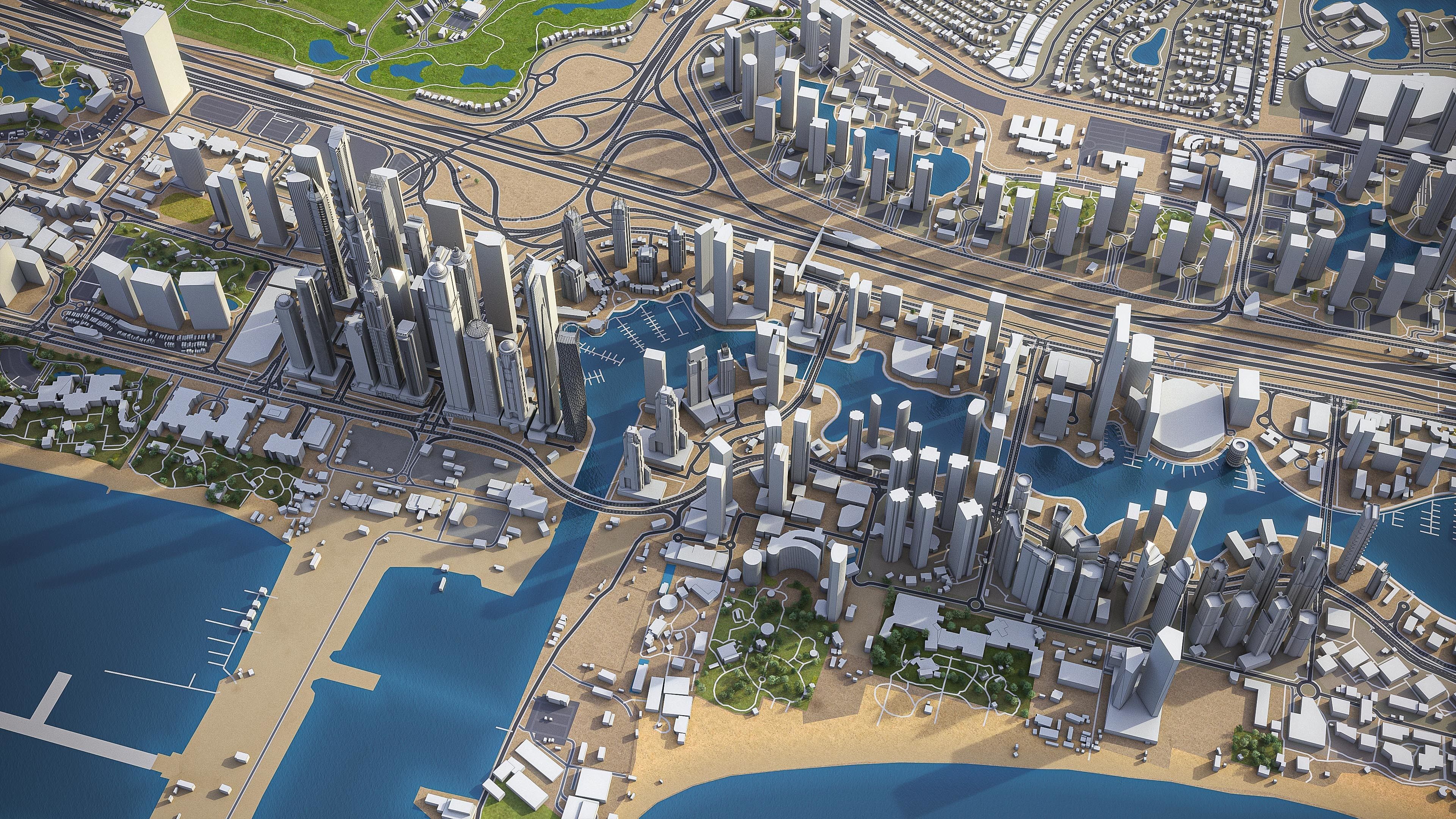 Dubai - Metropolitan Area 3D Model Collection_19