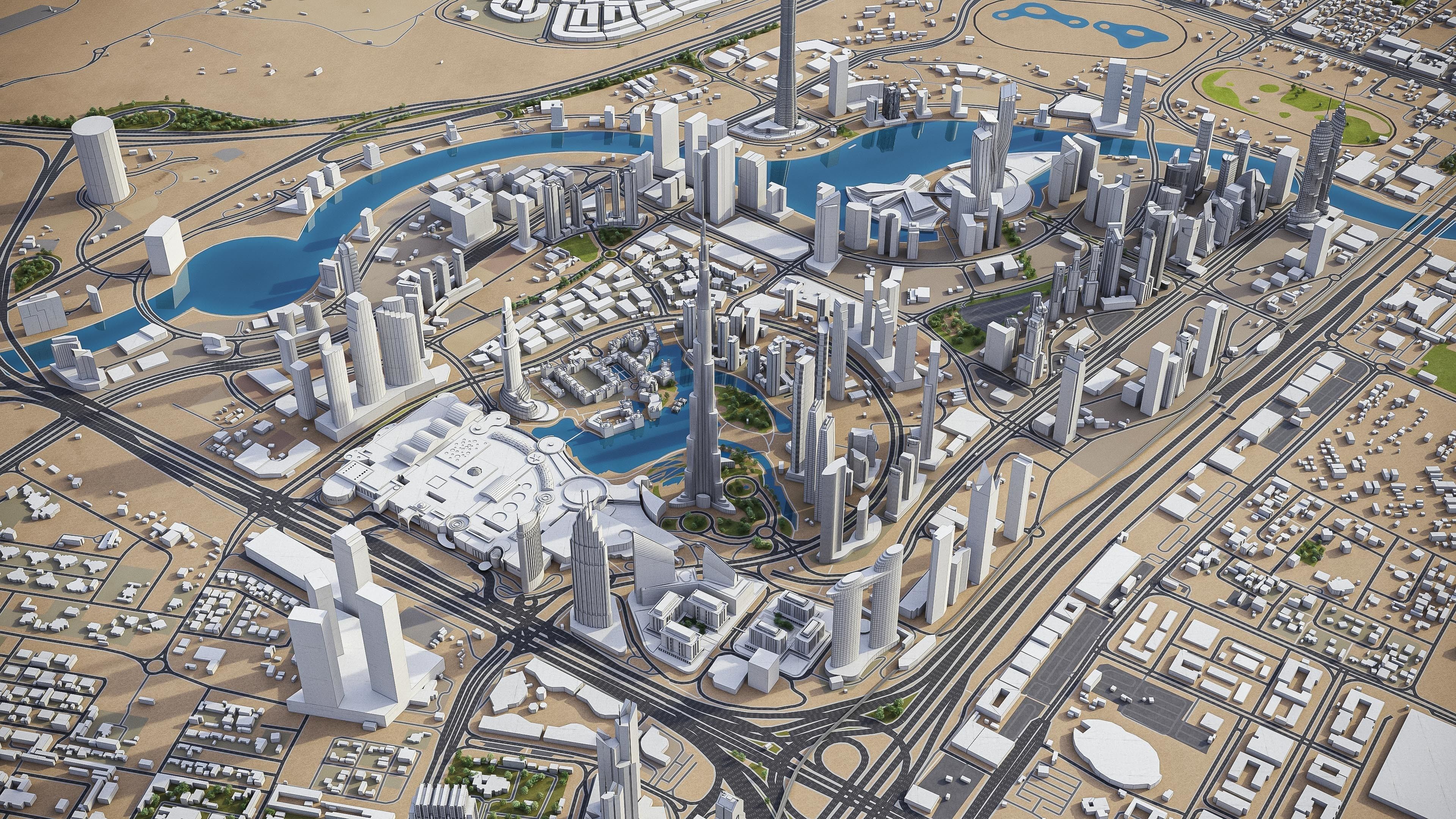 Dubai - Metropolitan Area 3D Model Collection_4