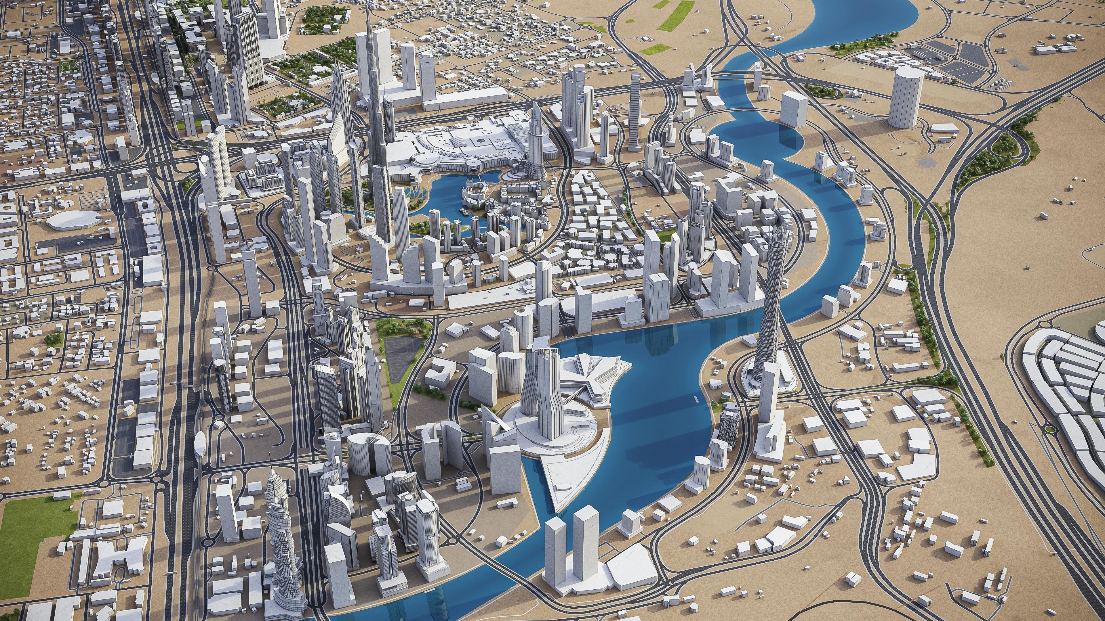Dubai - Metropolitan Area 3D Model Collection_22