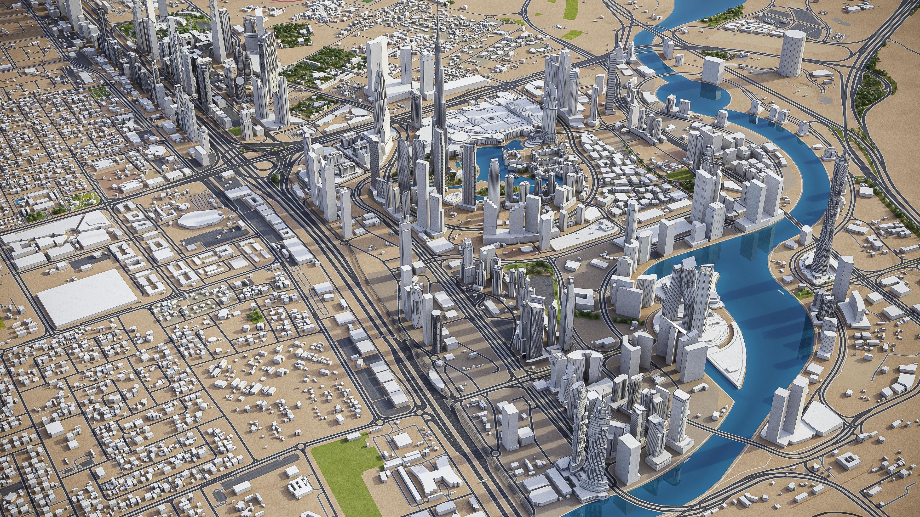 Dubai - Metropolitan Area 3D Model Collection_34