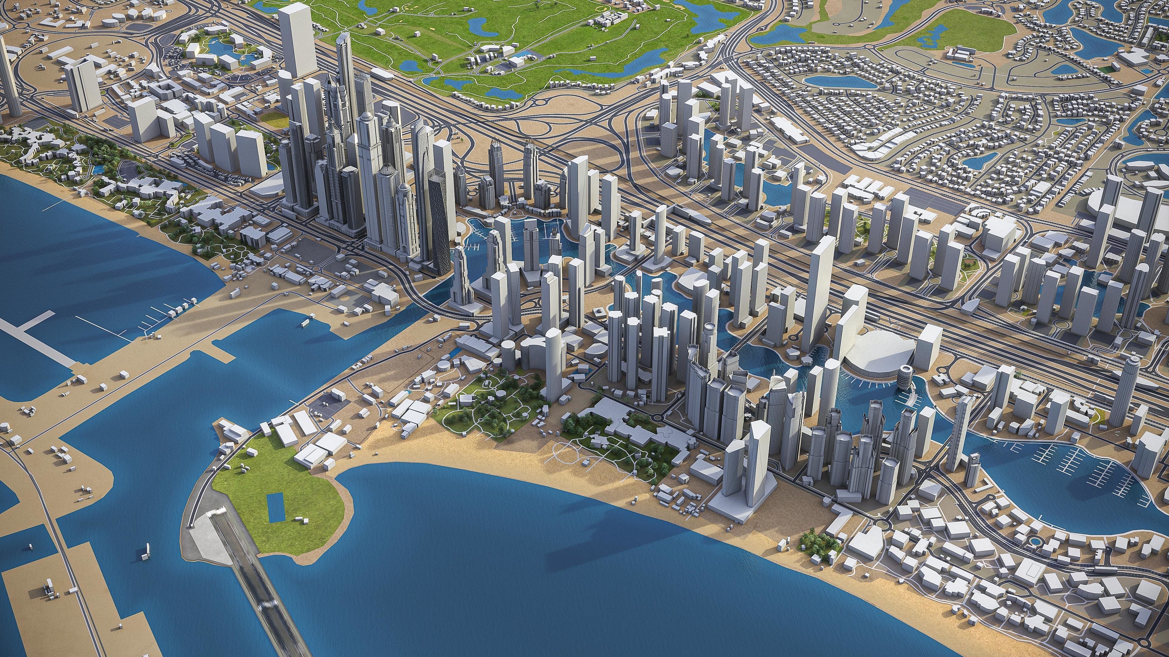 Dubai - Metropolitan Area 3D Model Collection_20