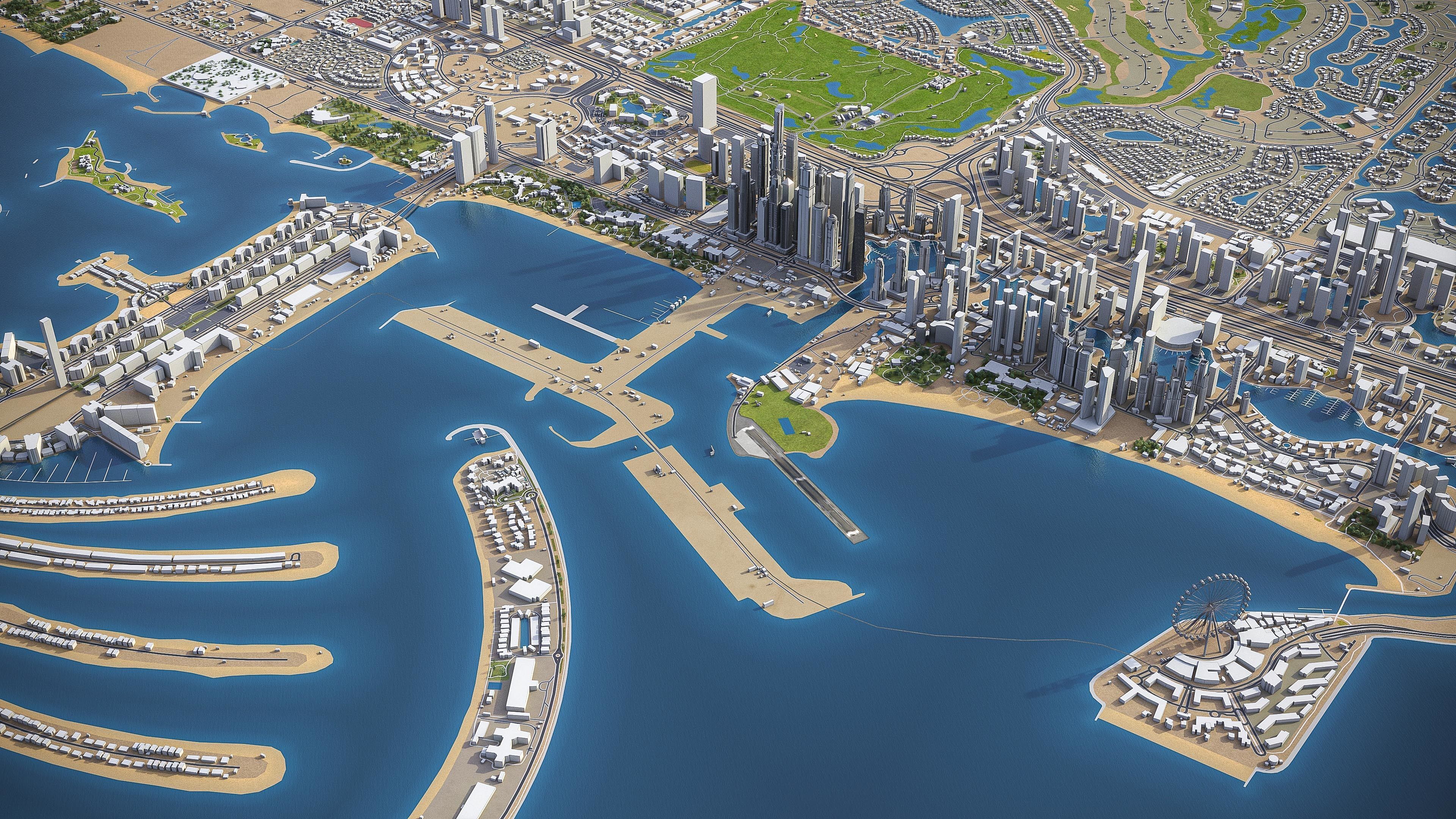 Dubai - Metropolitan Area 3D Model Collection_45