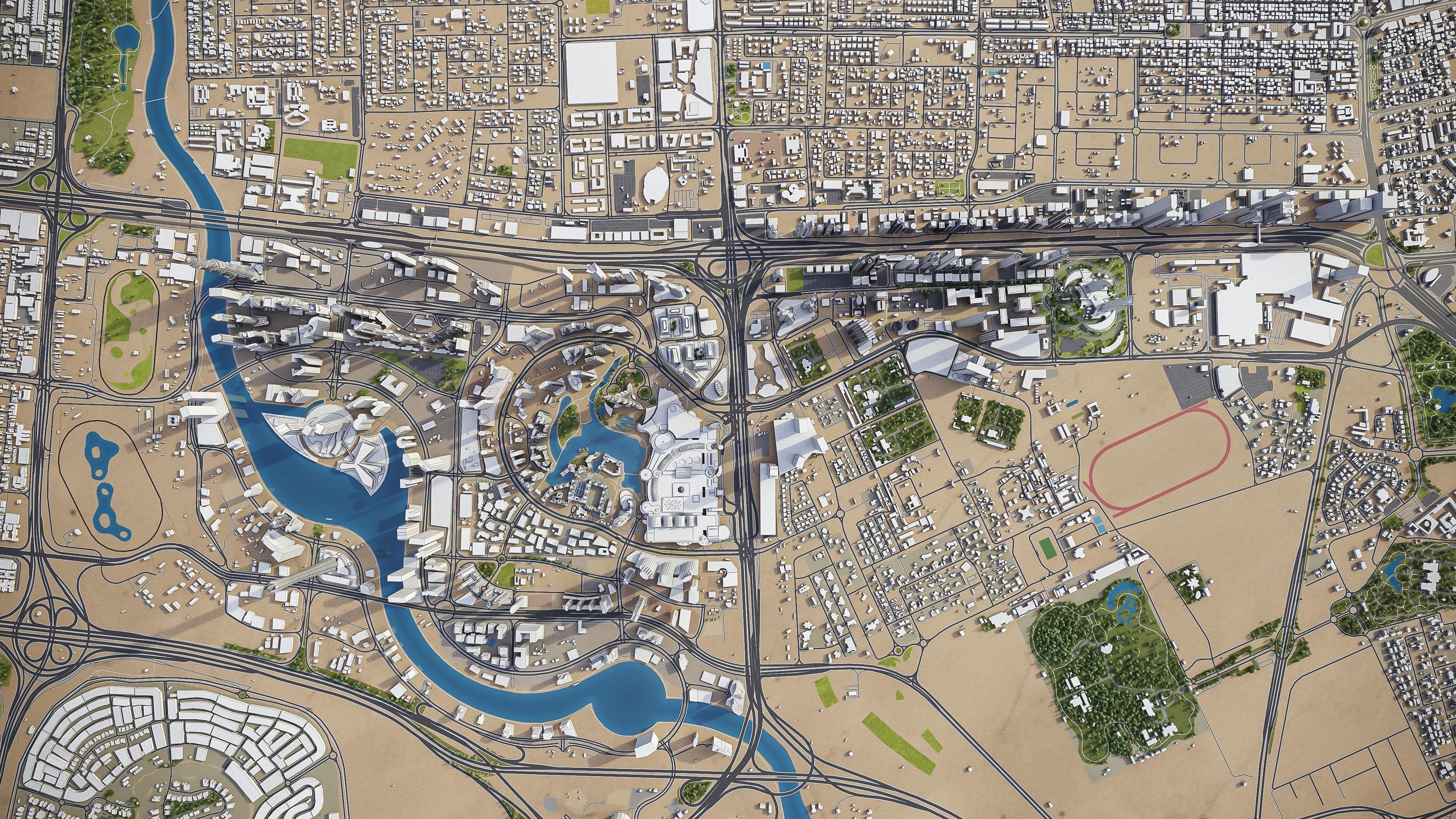 Dubai - Metropolitan Area 3D Model Collection_7