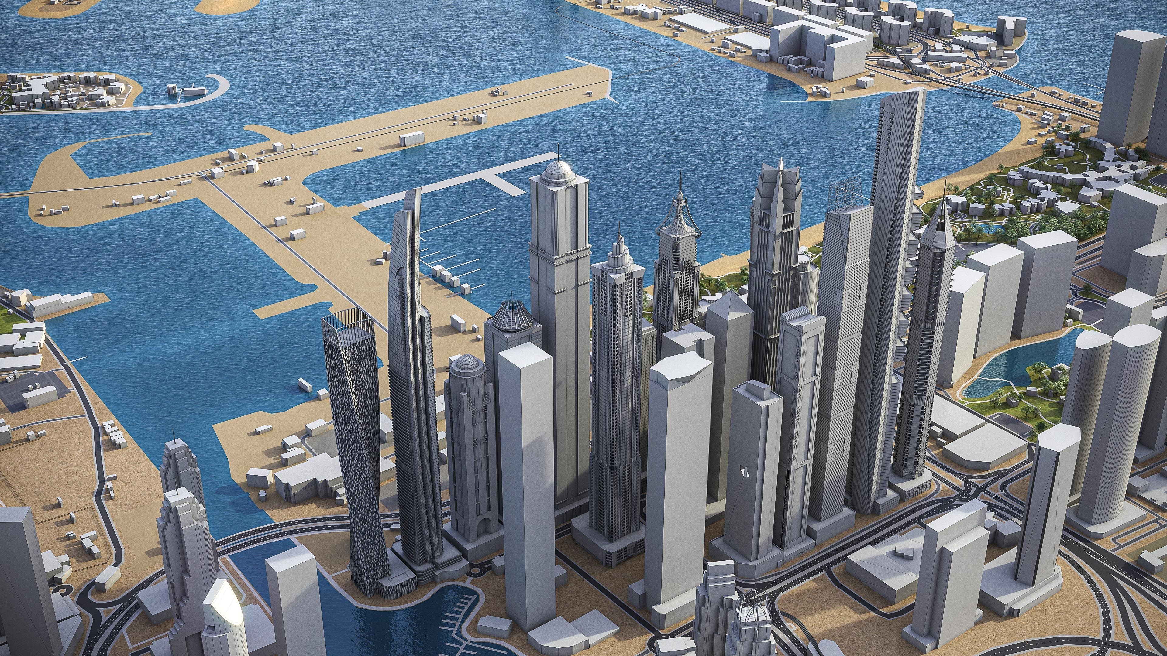 Dubai - Metropolitan Area 3D Model Collection_16