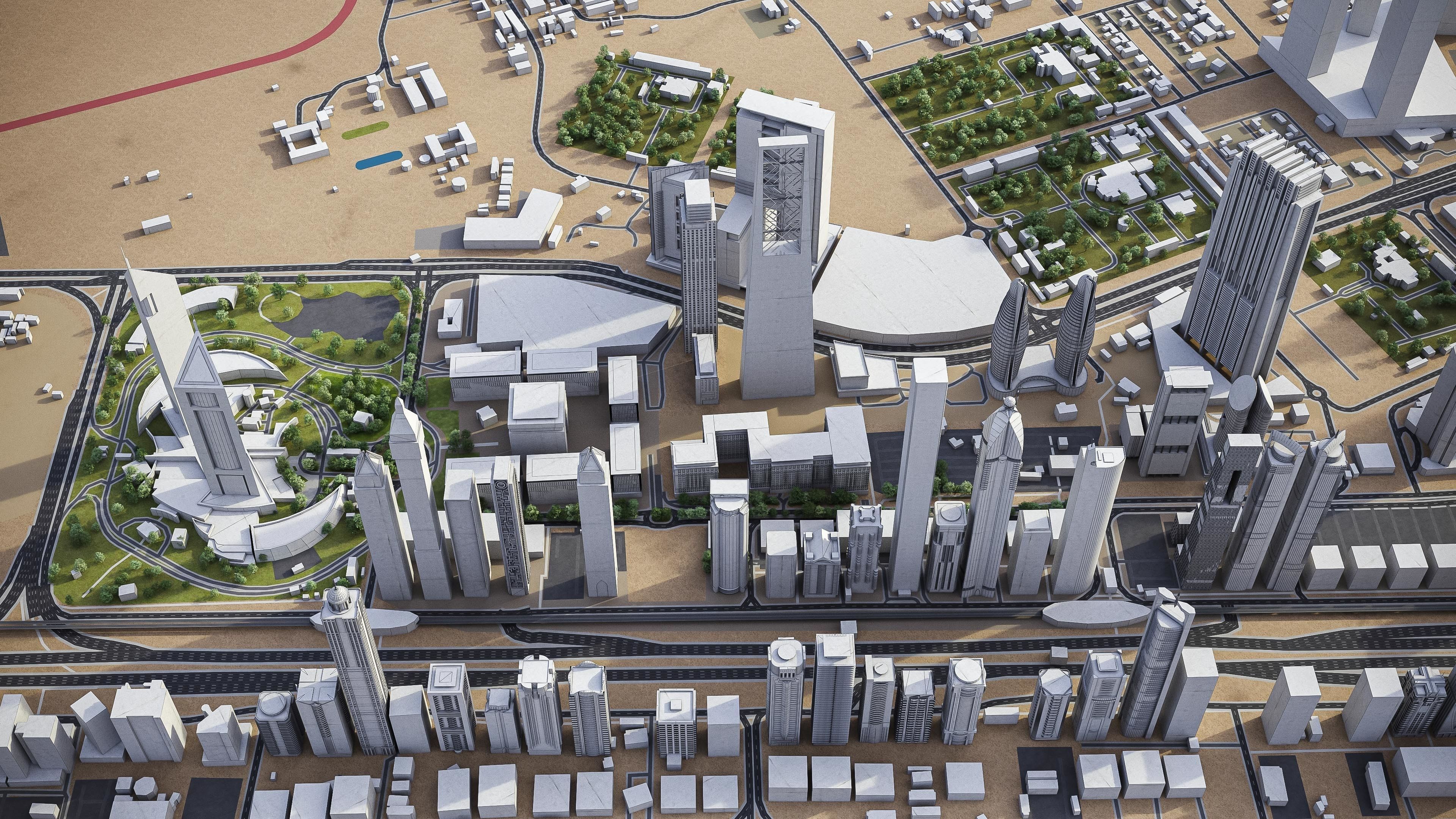 Dubai - Metropolitan Area 3D Model Collection_21