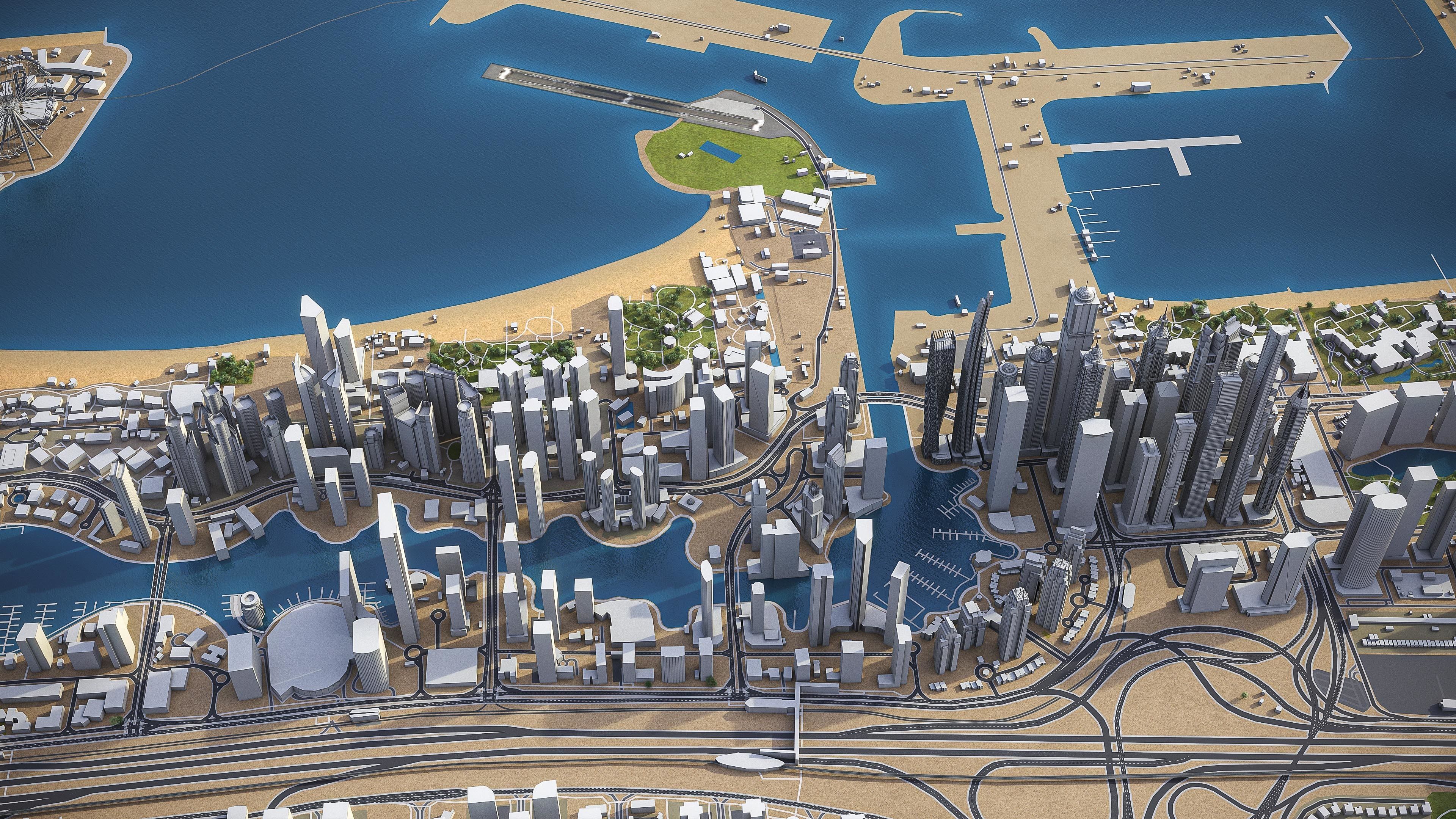 Dubai - Metropolitan Area 3D Model Collection_37