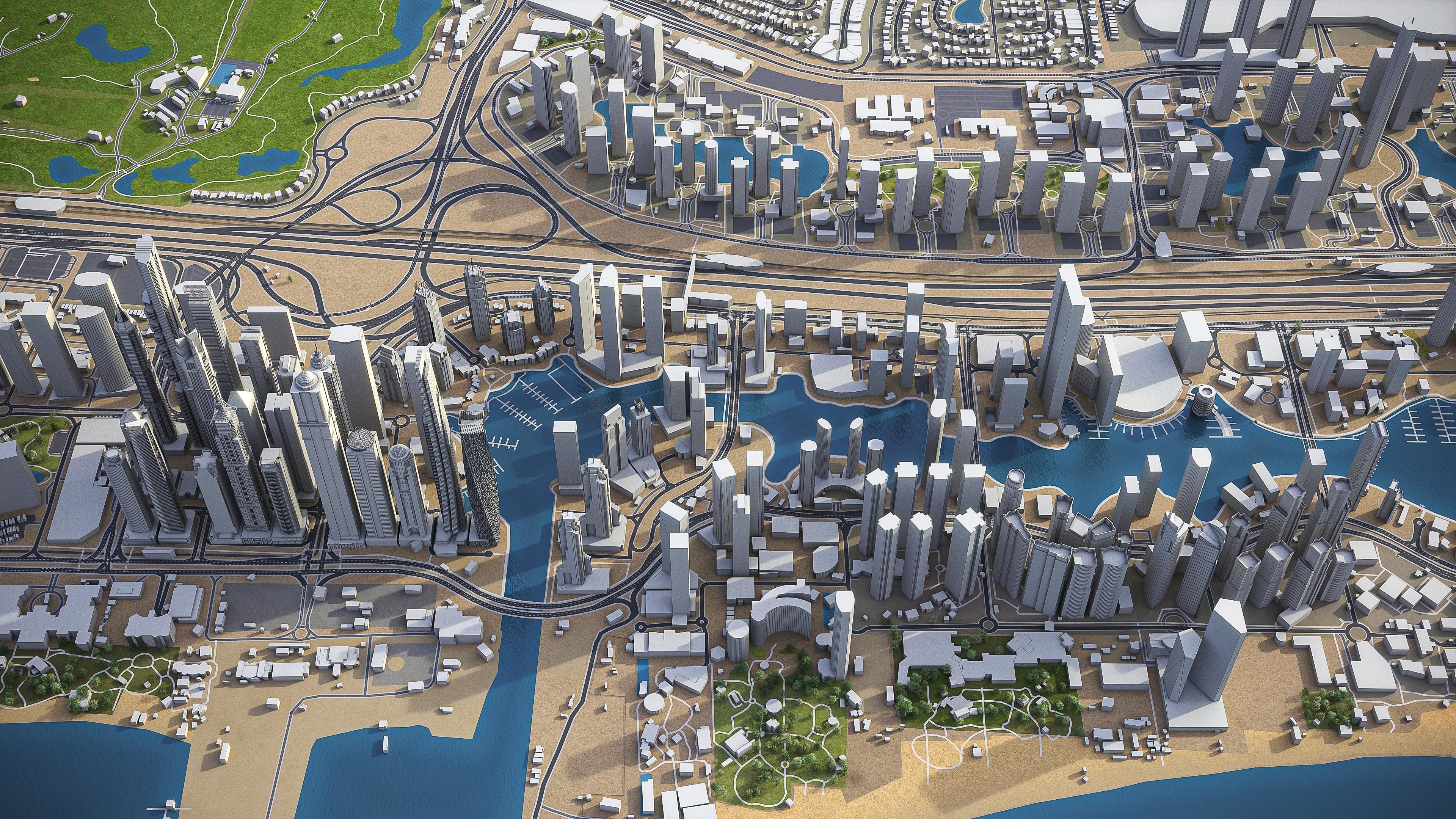 Dubai - Metropolitan Area 3D Model Collection_17