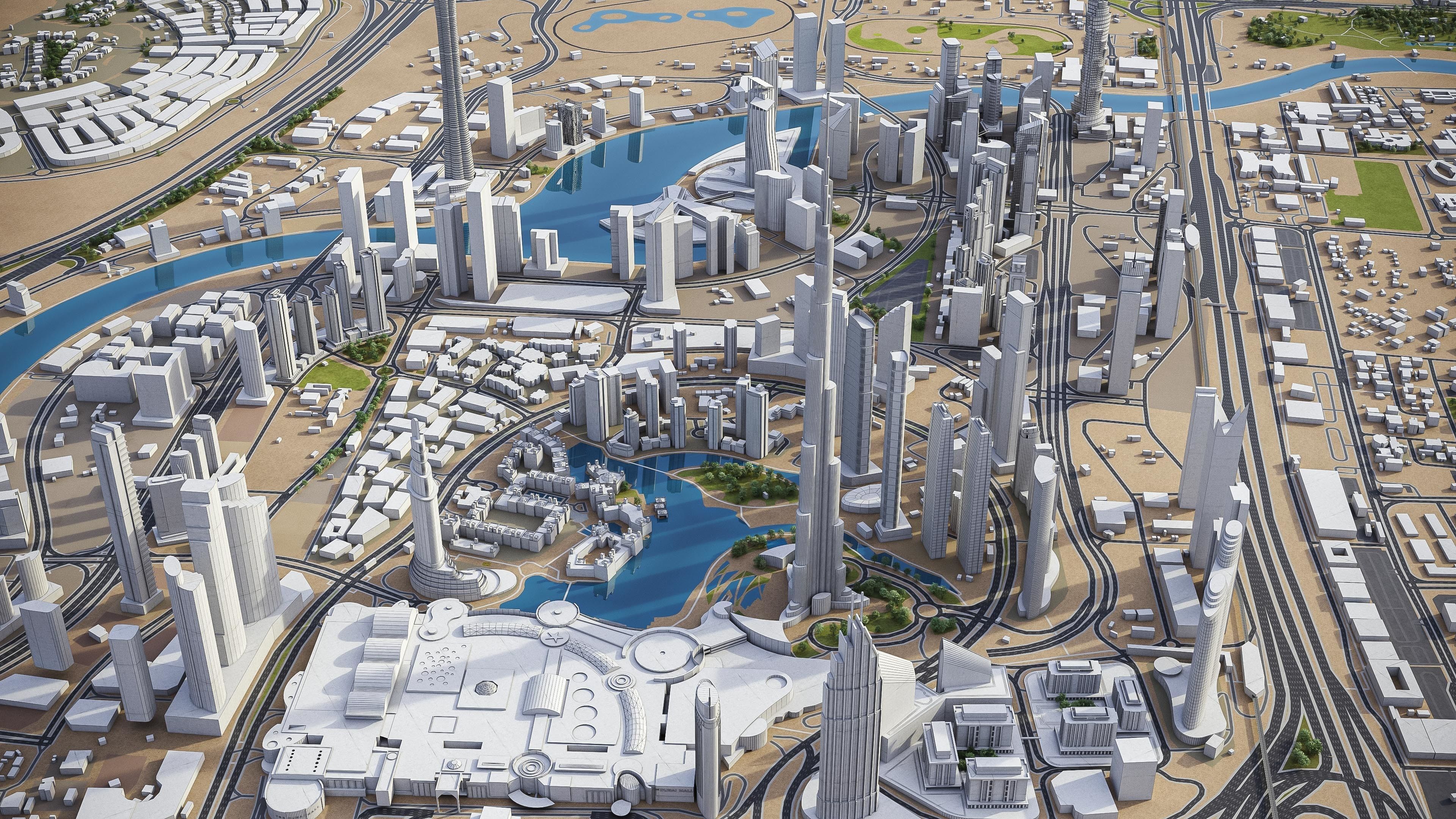 Dubai - Metropolitan Area 3D Model Collection_25