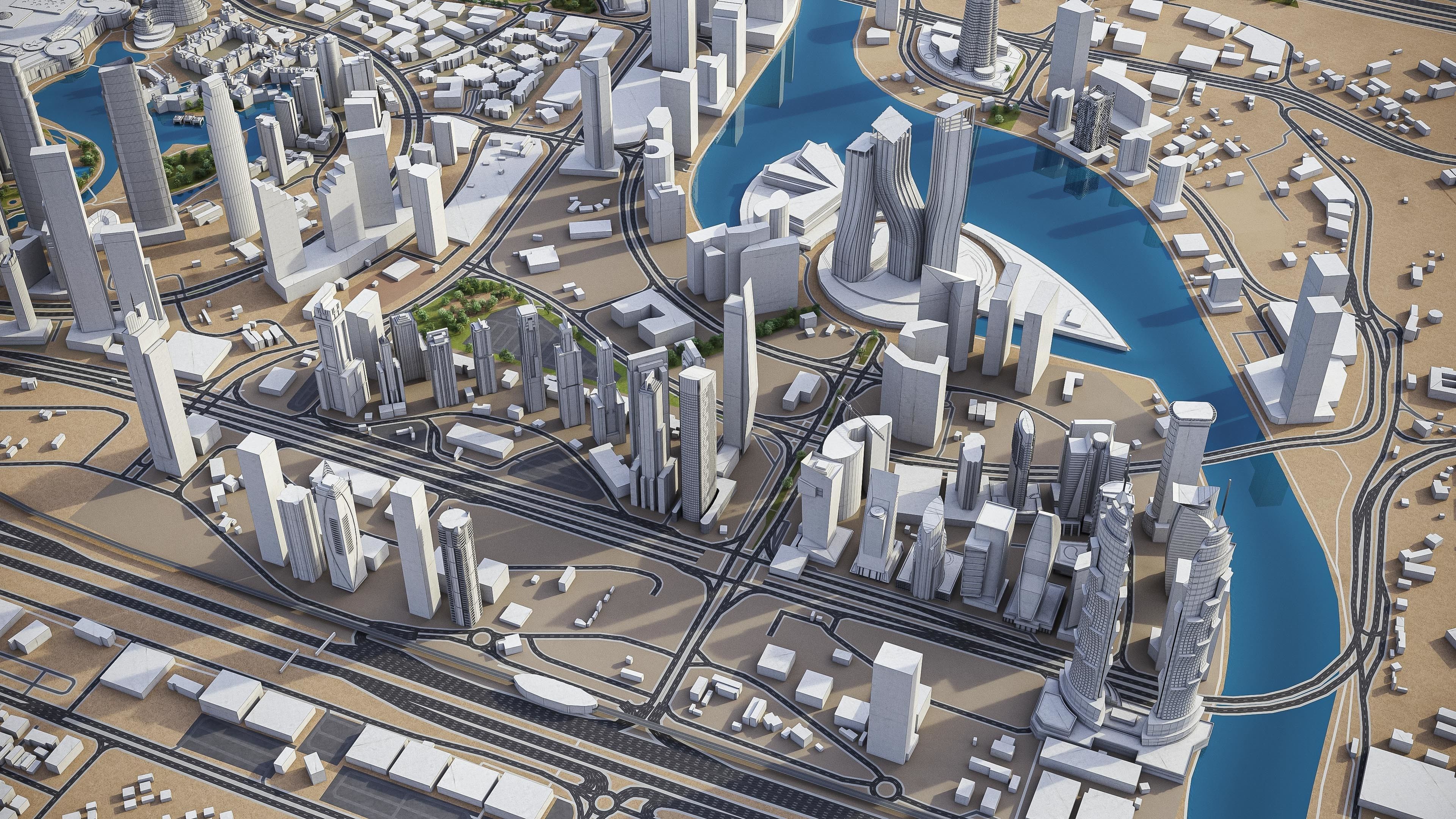 Dubai - Metropolitan Area 3D Model Collection_9