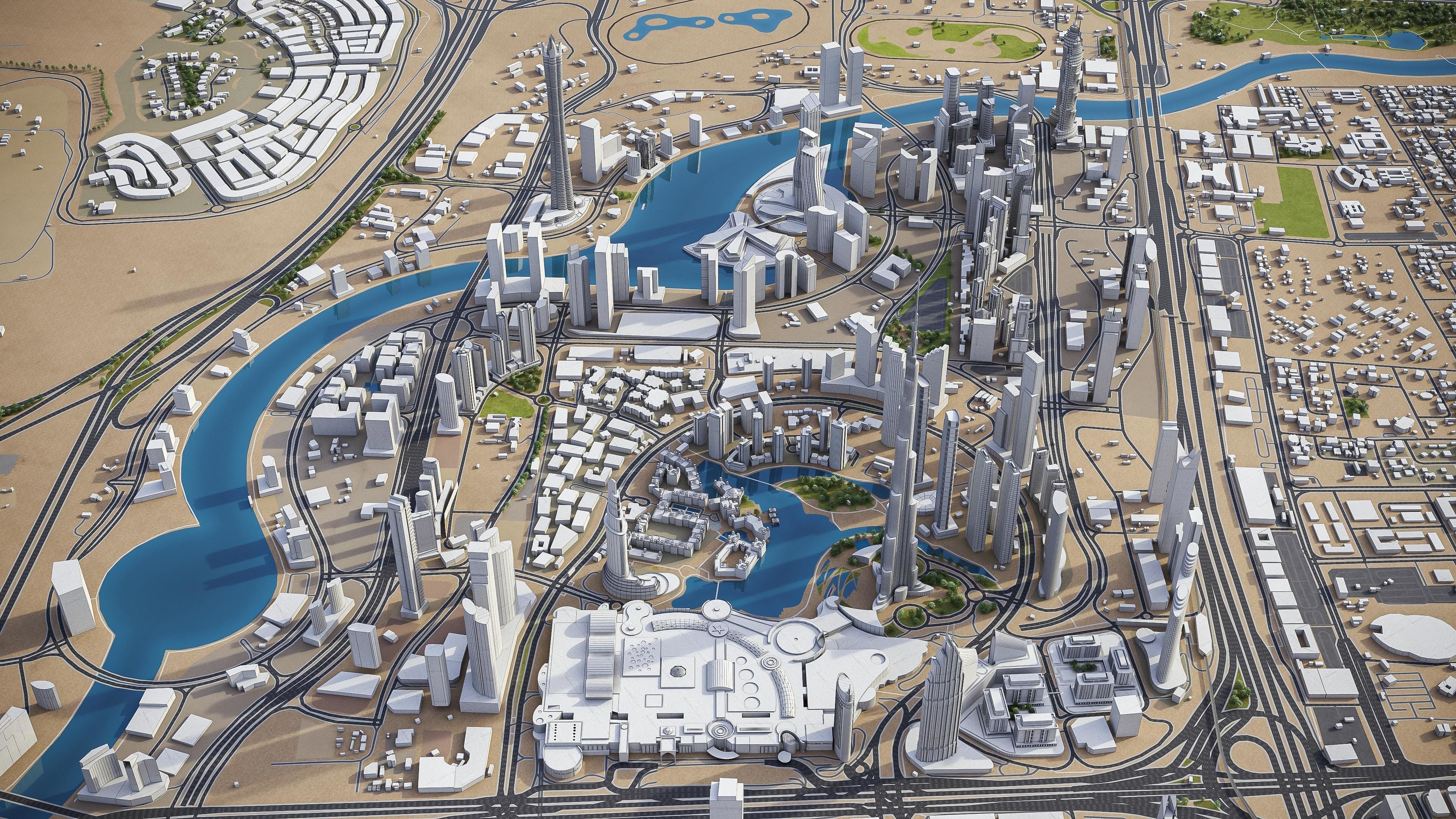 Dubai - Metropolitan Area 3D Model Collection_30