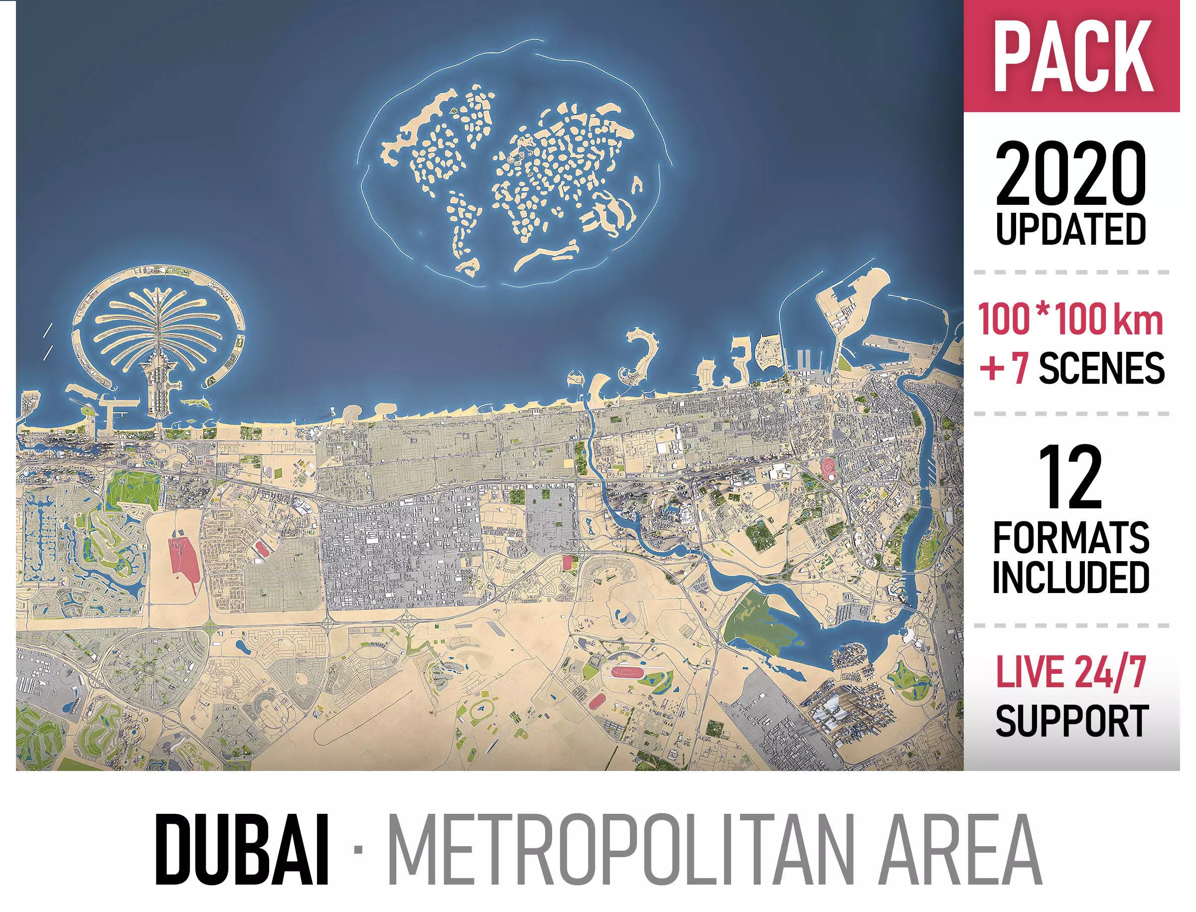 Dubai - Metropolitan Area 3D Model Collection_0