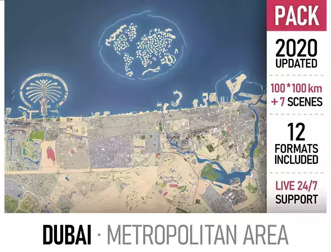 Dubai - Metropolitan Area 3D Model Collection
