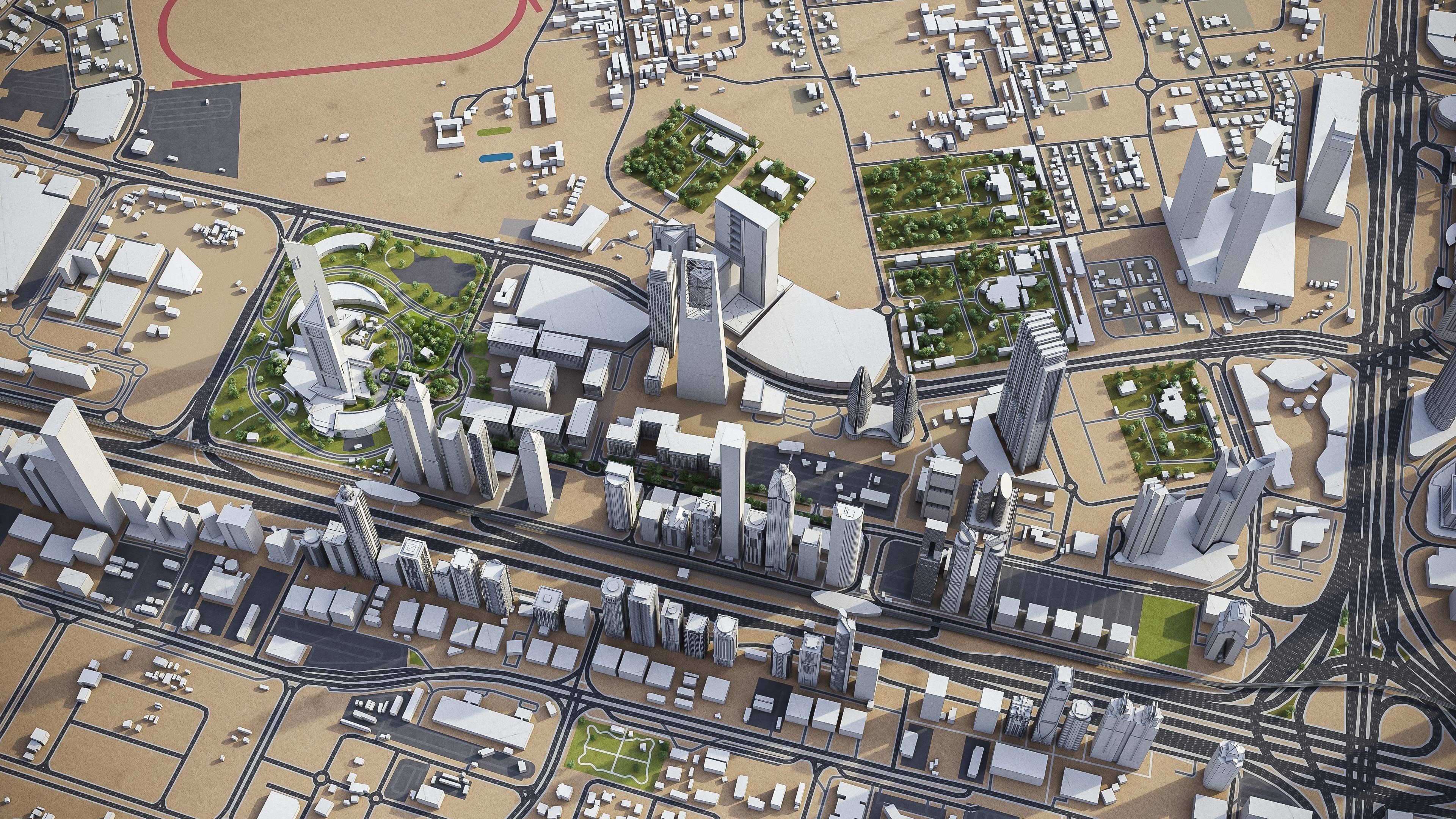 Dubai - Metropolitan Area 3D Model Collection_6