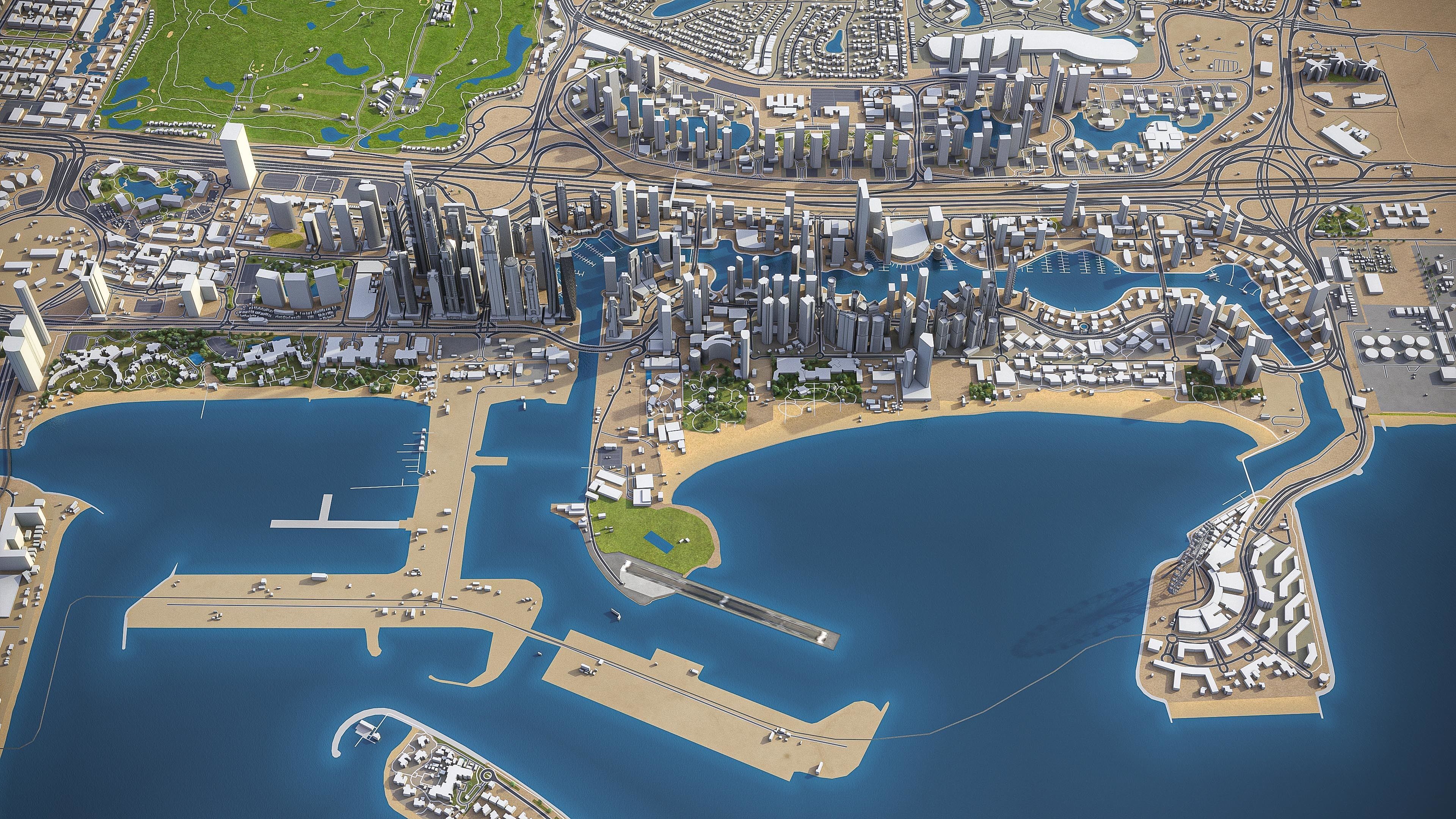 Dubai - Metropolitan Area 3D Model Collection_38