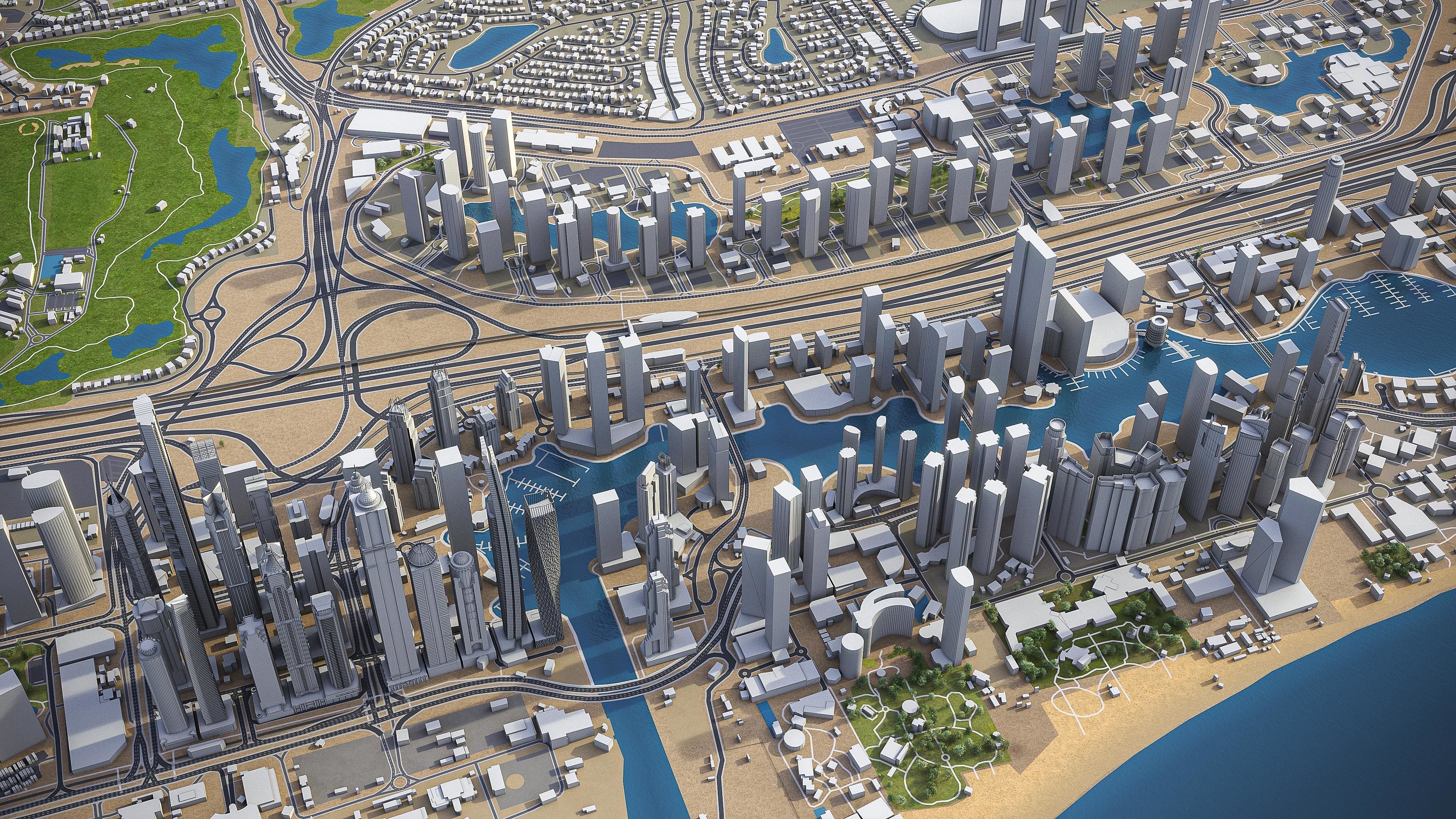 Dubai - Metropolitan Area 3D Model Collection_42