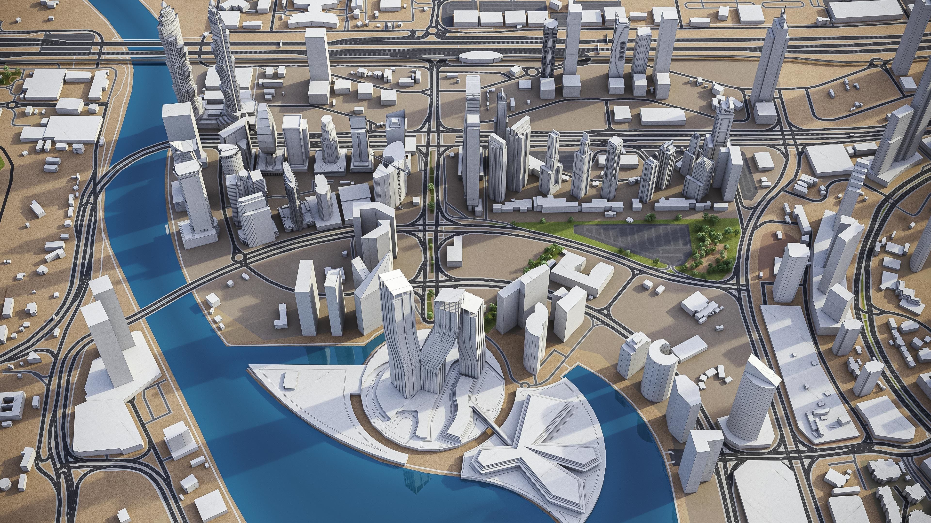 Dubai - Metropolitan Area 3D Model Collection_35