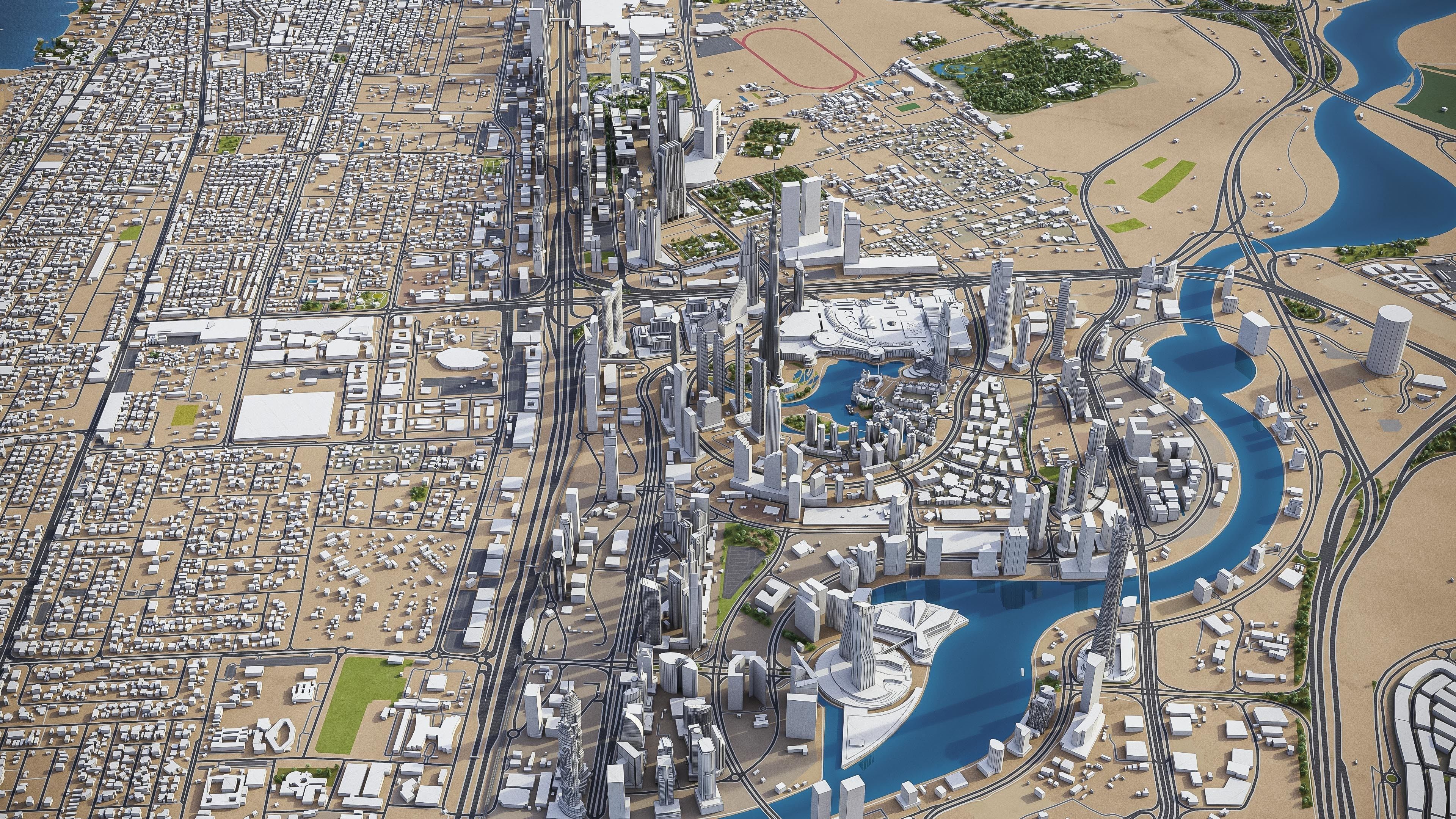 Dubai - Metropolitan Area 3D Model Collection_31