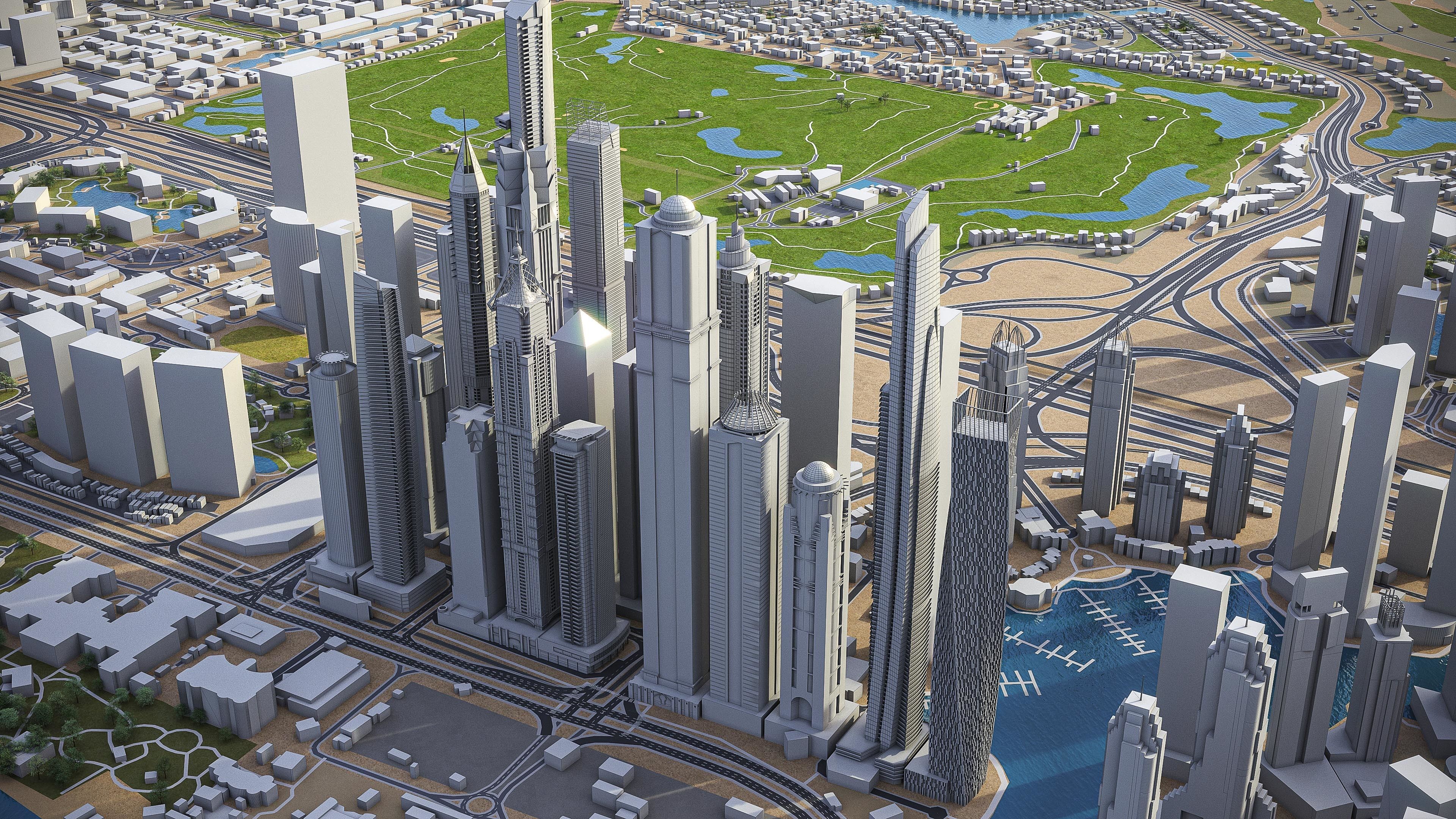 Dubai - Metropolitan Area 3D Model Collection_44