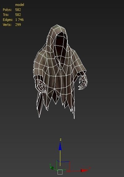 Ghost enemy with animations 3D model_2