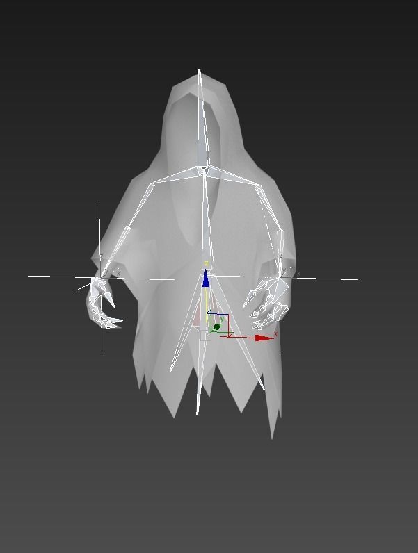 Ghost enemy with animations 3D model_3