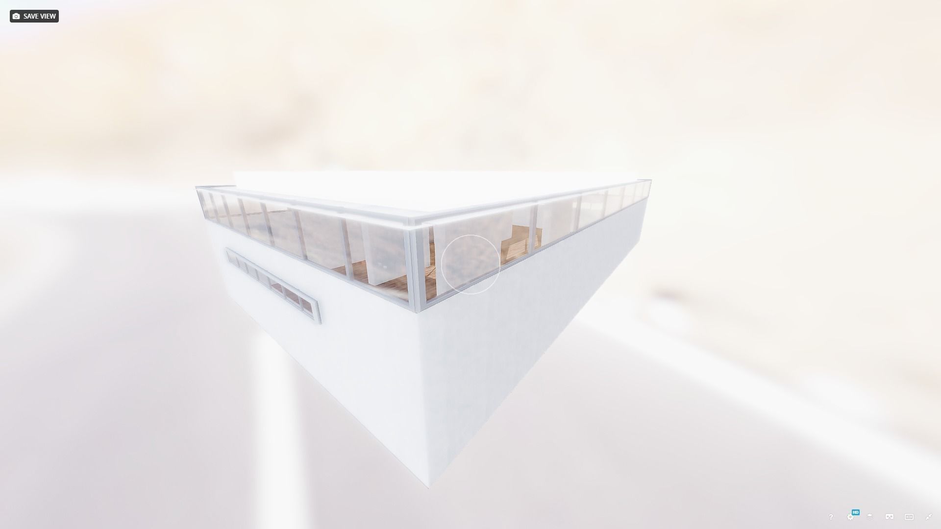 VR Gallery for Product Showcase Not Baked Low-poly 3D model_8