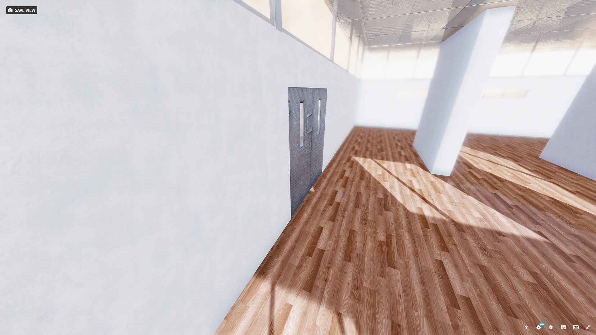 VR Gallery for Product Showcase Not Baked Low-poly 3D model_5