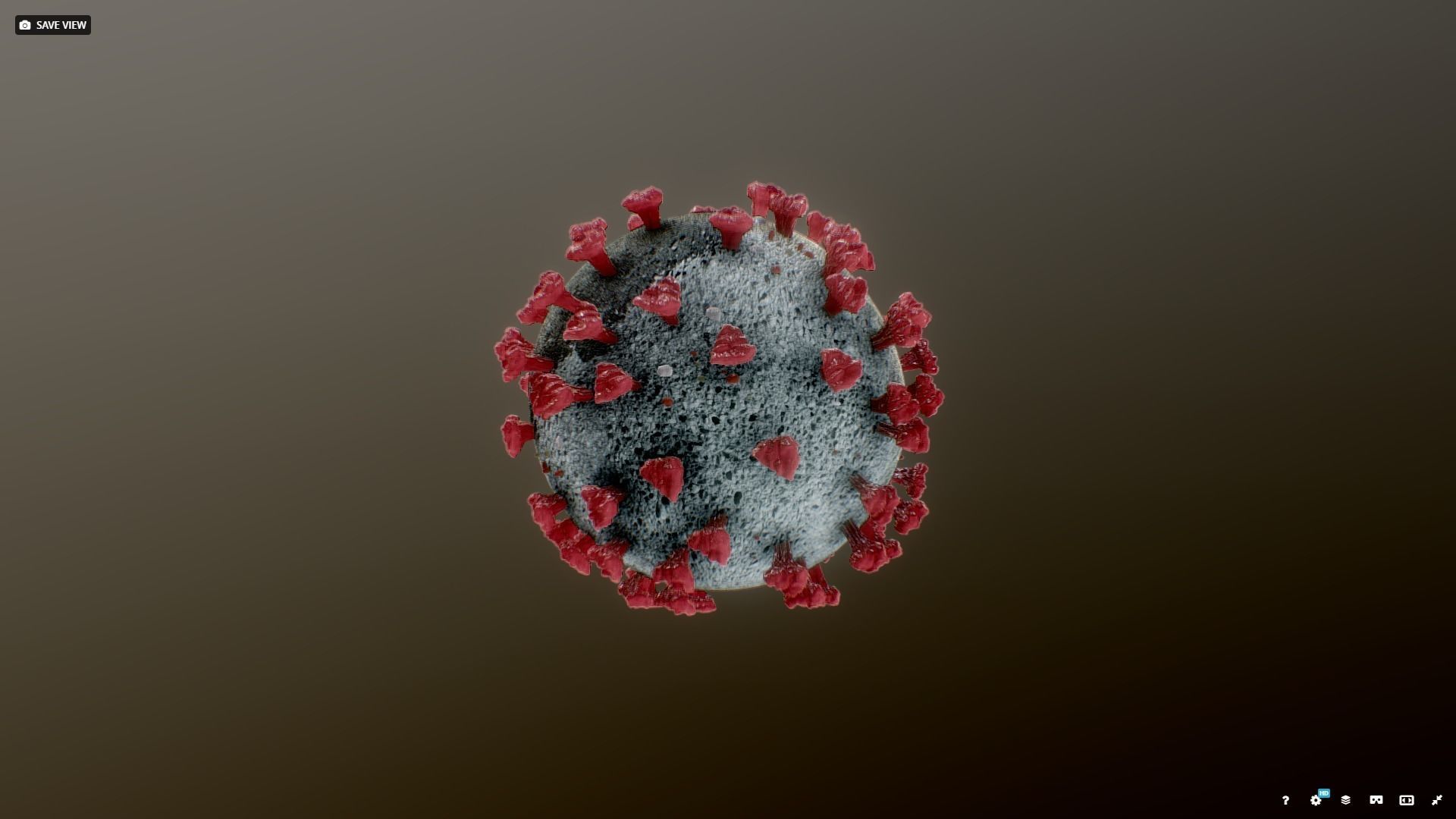 Corona Virus Covid 19 3D model_3