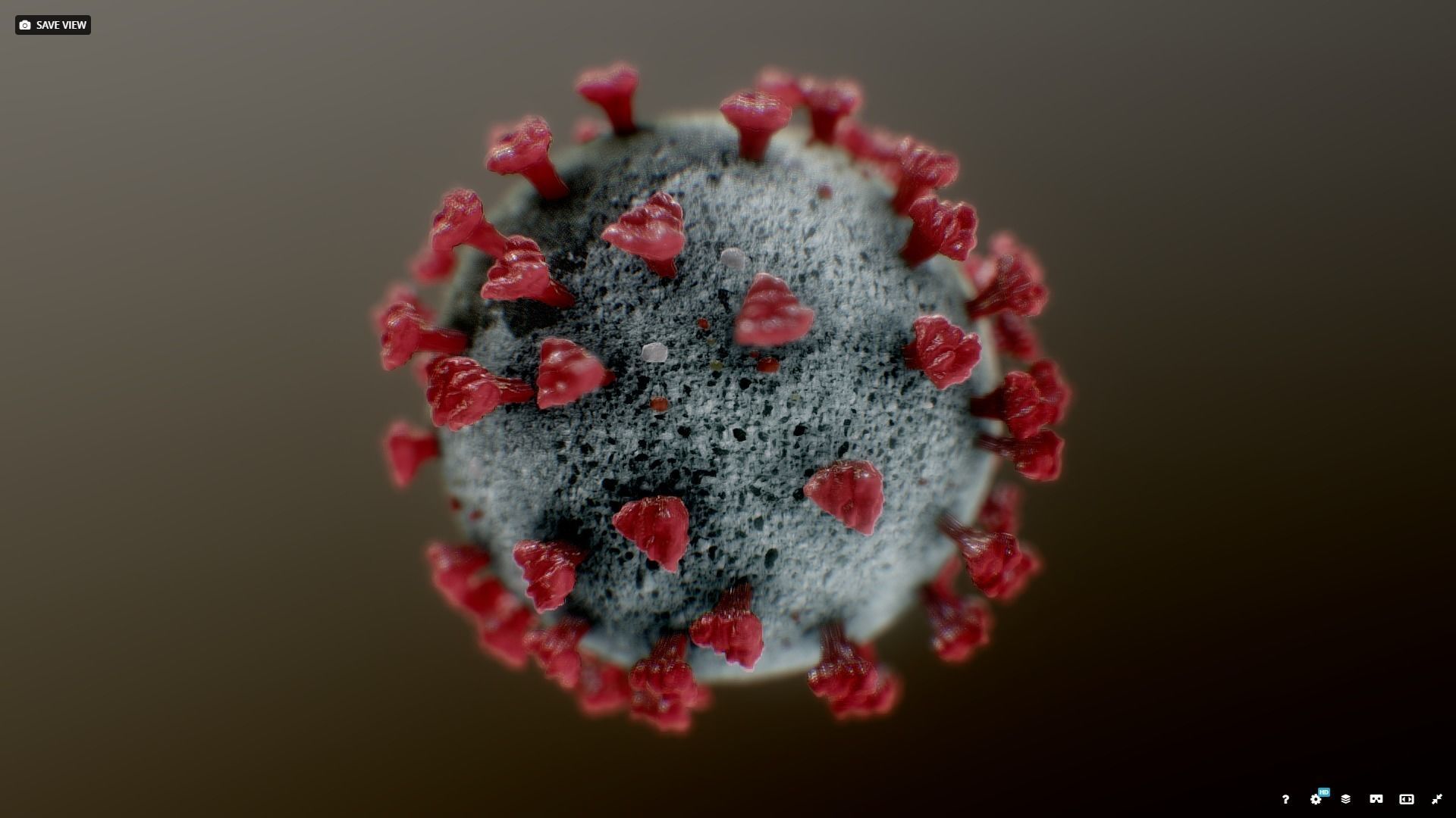 Corona Virus Covid 19 3D model_1