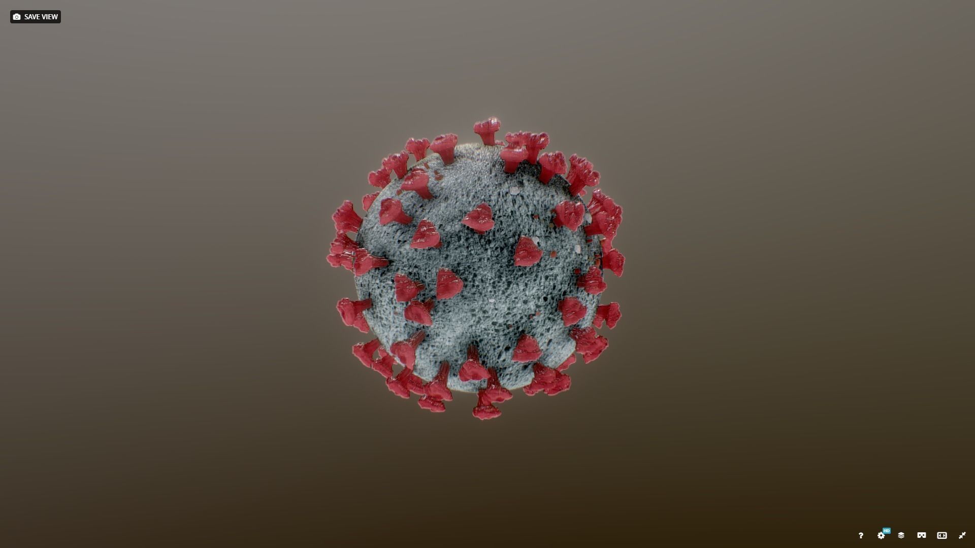 Corona Virus Covid 19 3D model_4