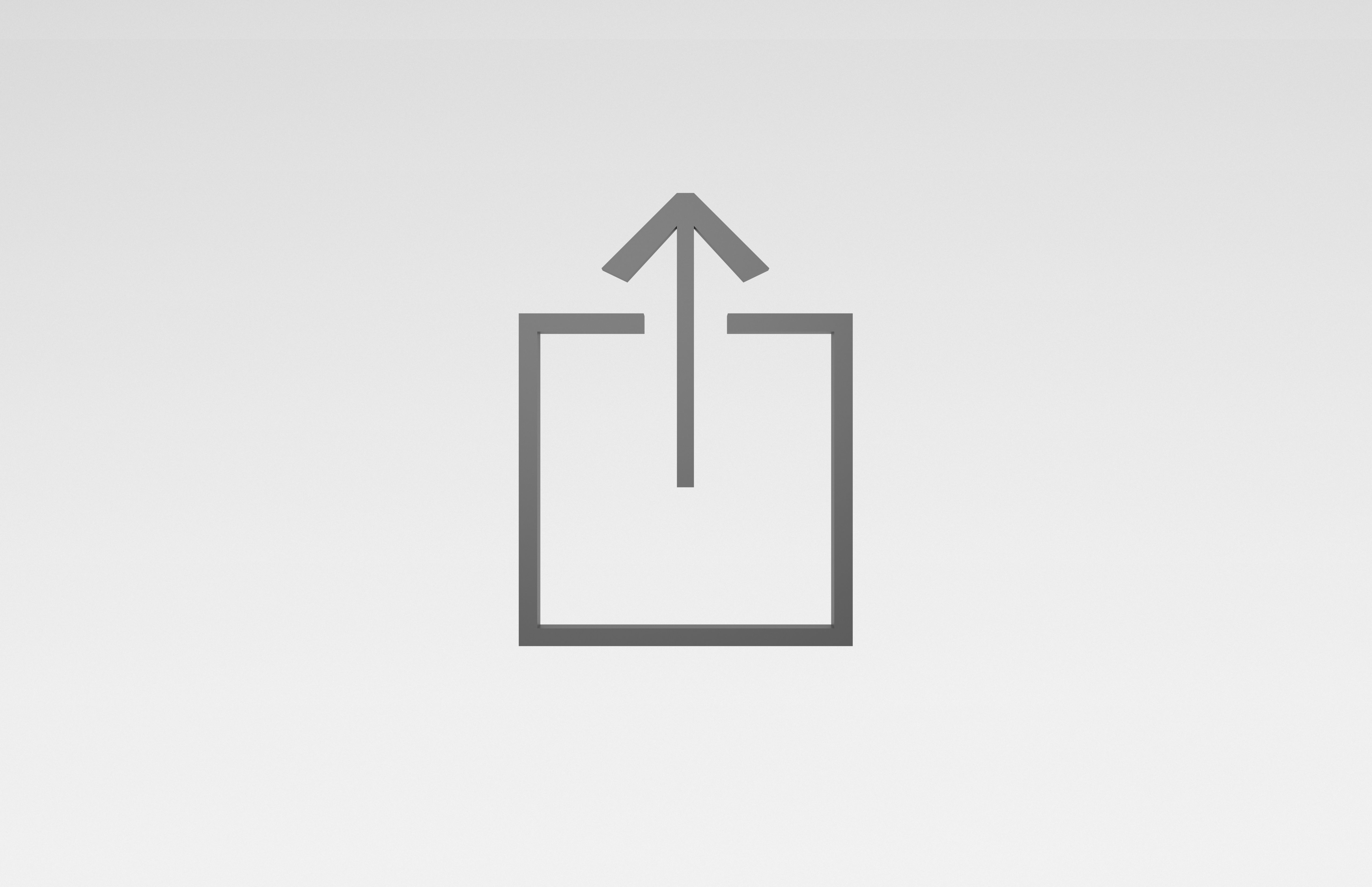 IOS Upload Symbol v1 001 Low-poly 3D model_1