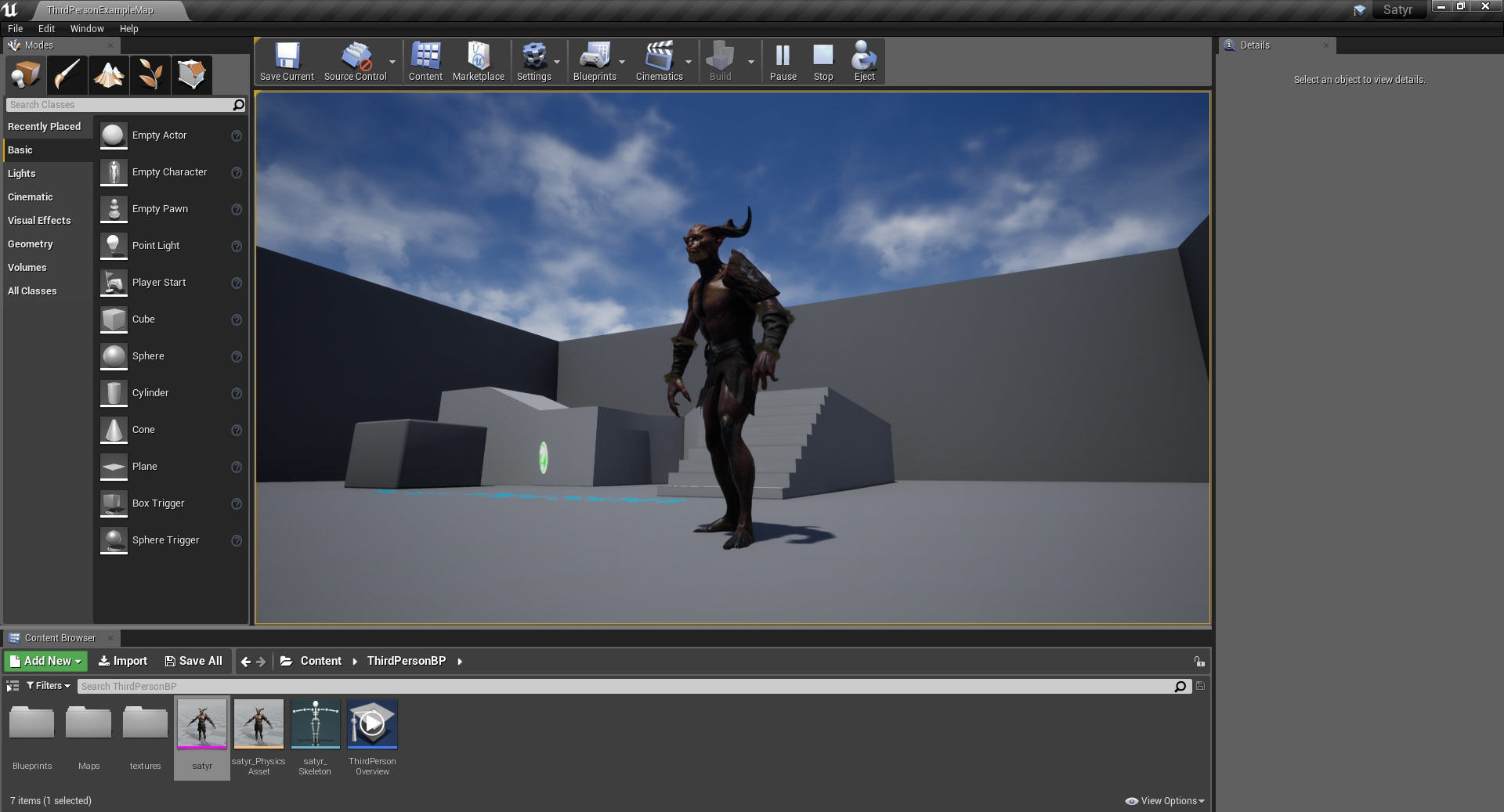 Satyr unreal engine ui demon Low-poly 3D model_5