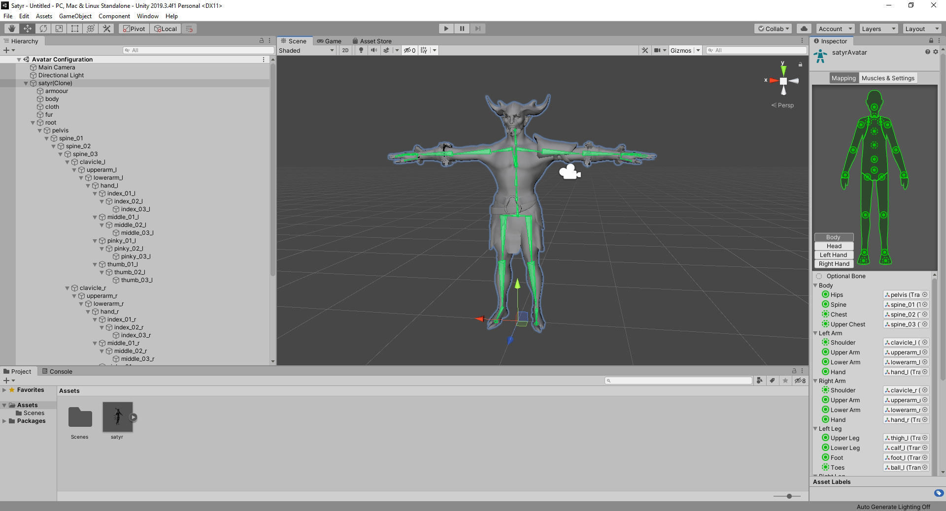 Satyr unreal engine ui demon Low-poly 3D model_6