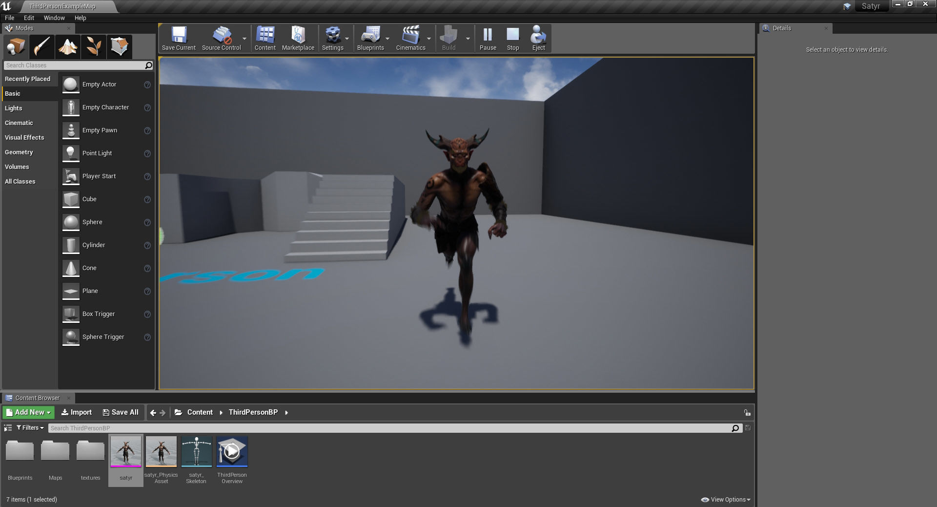 Satyr unreal engine ui demon Low-poly 3D model_3