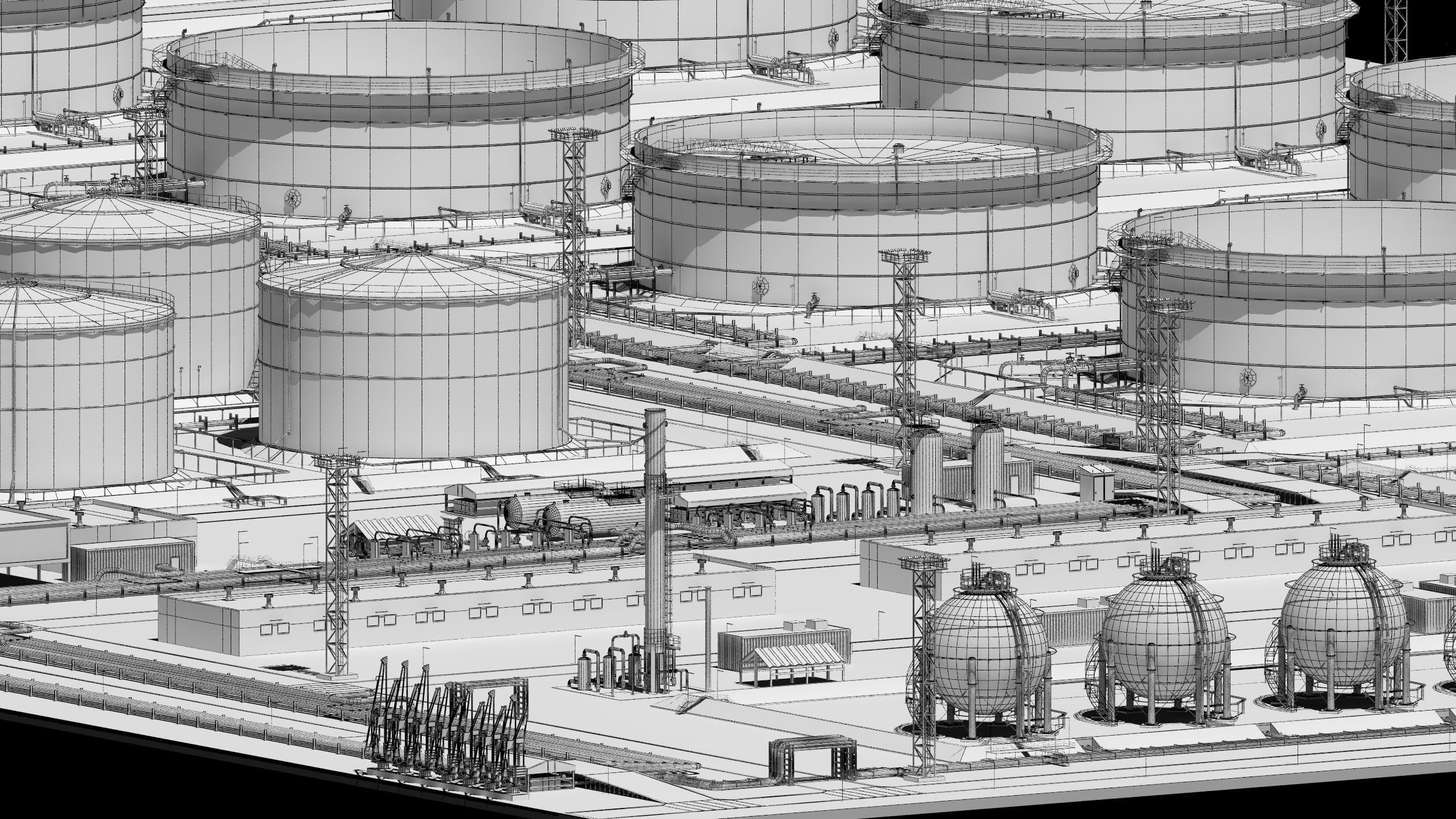 oil storage facility  3D model_19