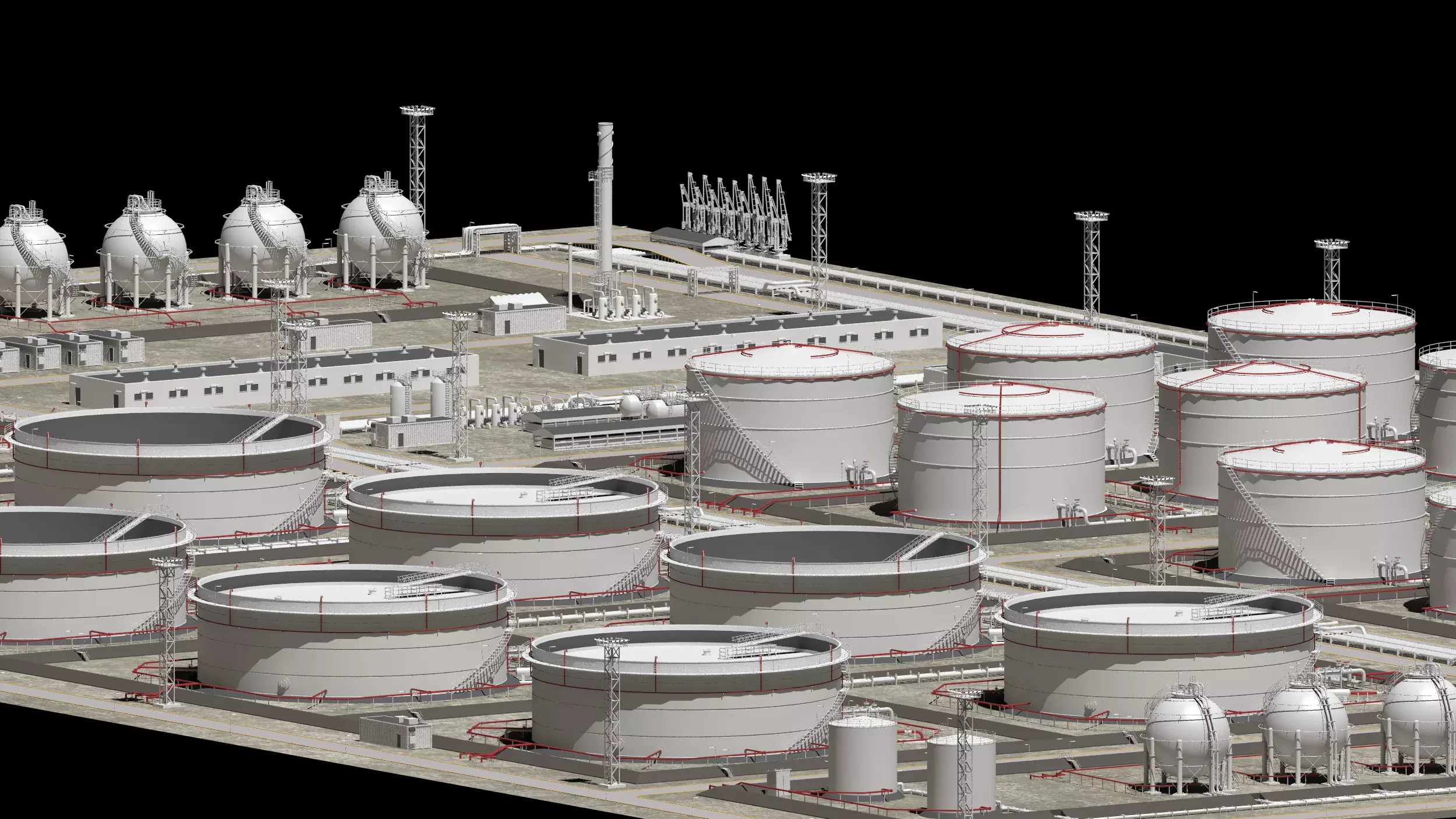 oil storage facility  3D model_0
