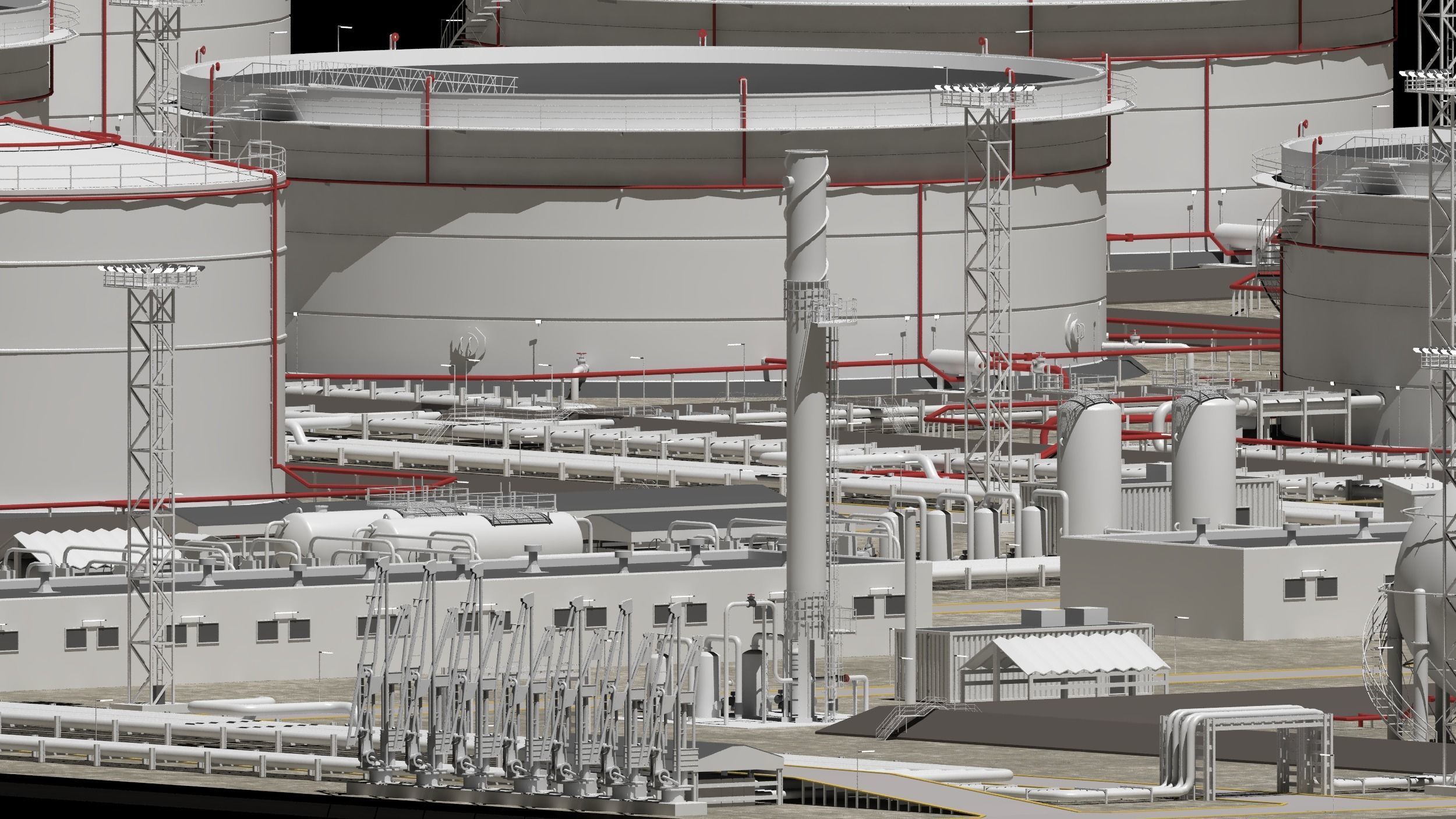 oil storage facility  3D model_22