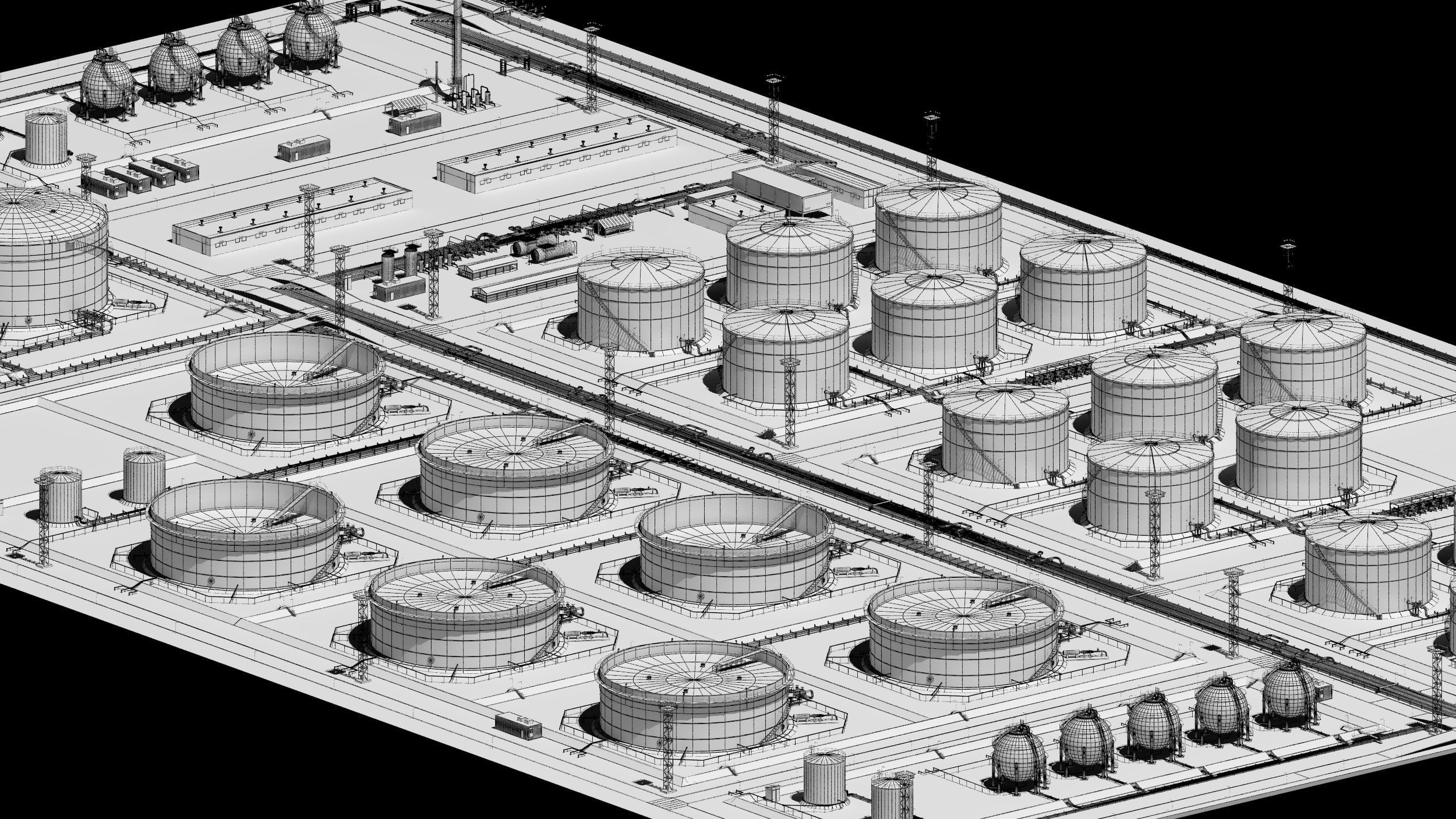 oil storage facility  3D model_11