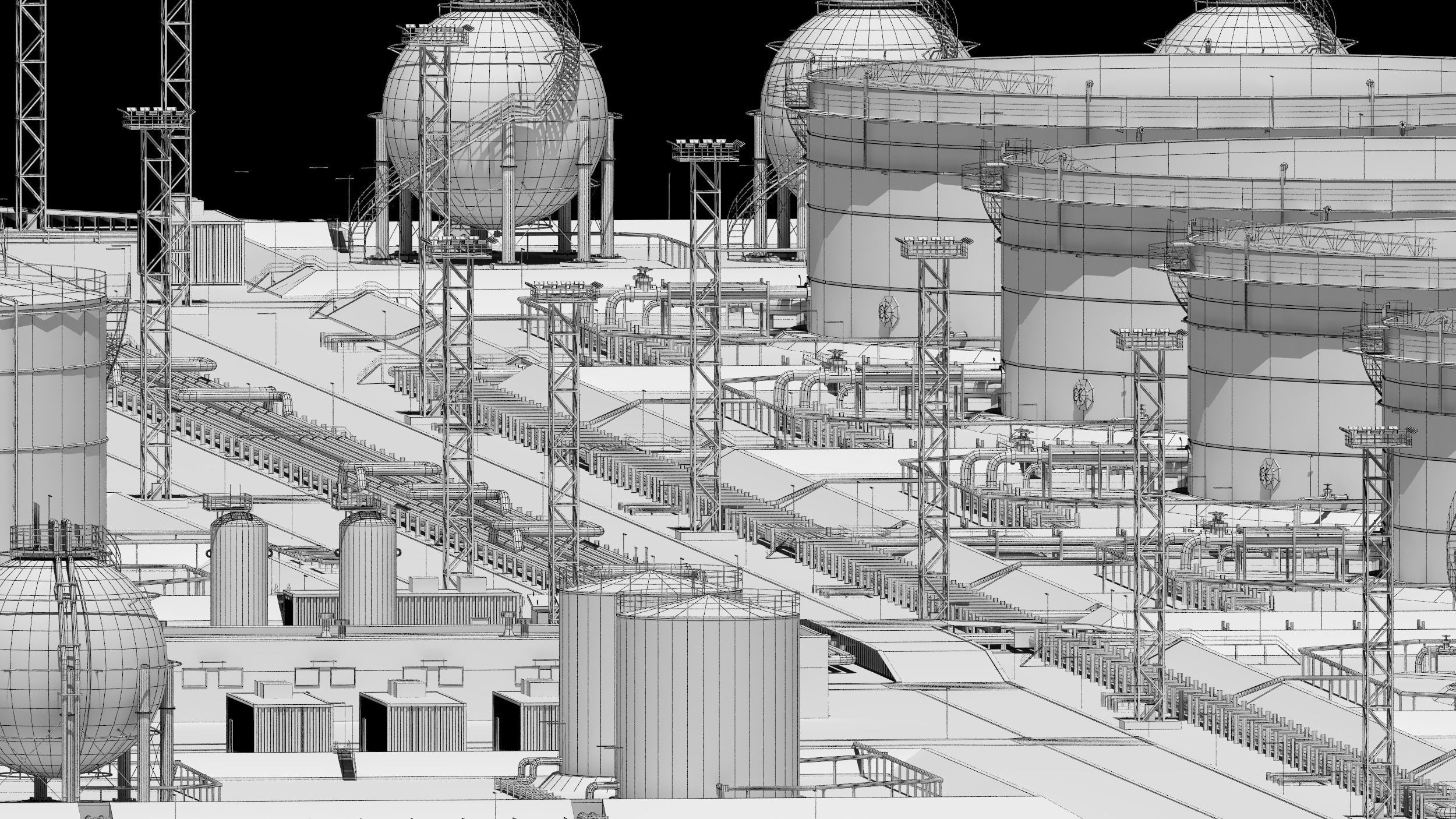 oil storage facility  3D model_25