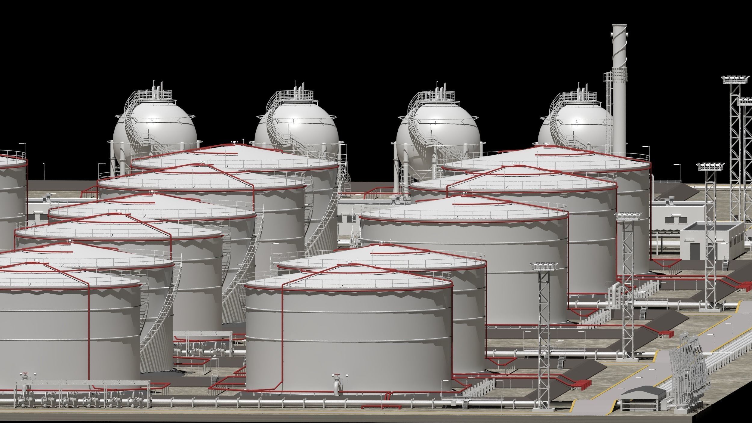 oil storage facility  3D model_27