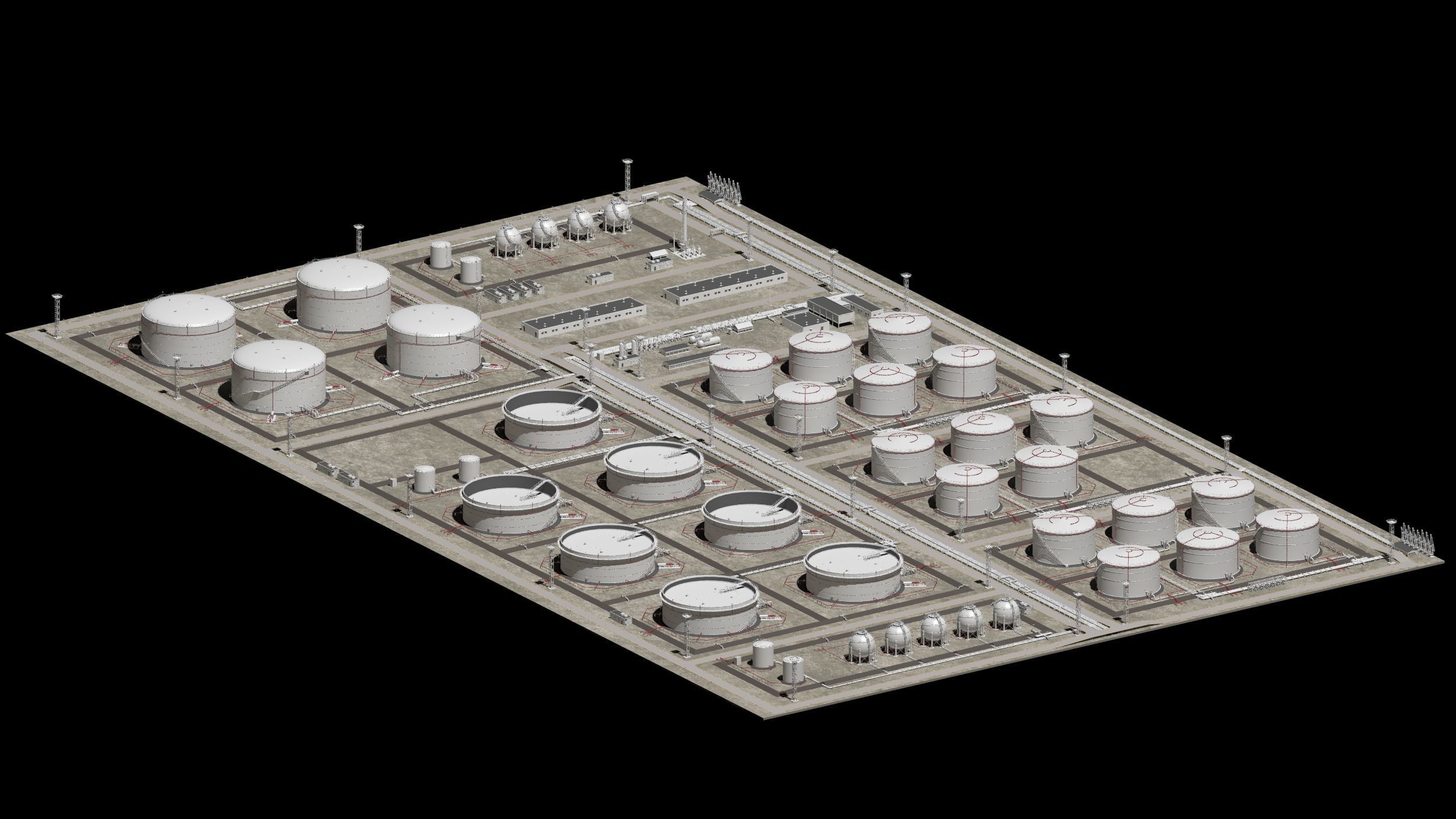 oil storage facility  3D model_12