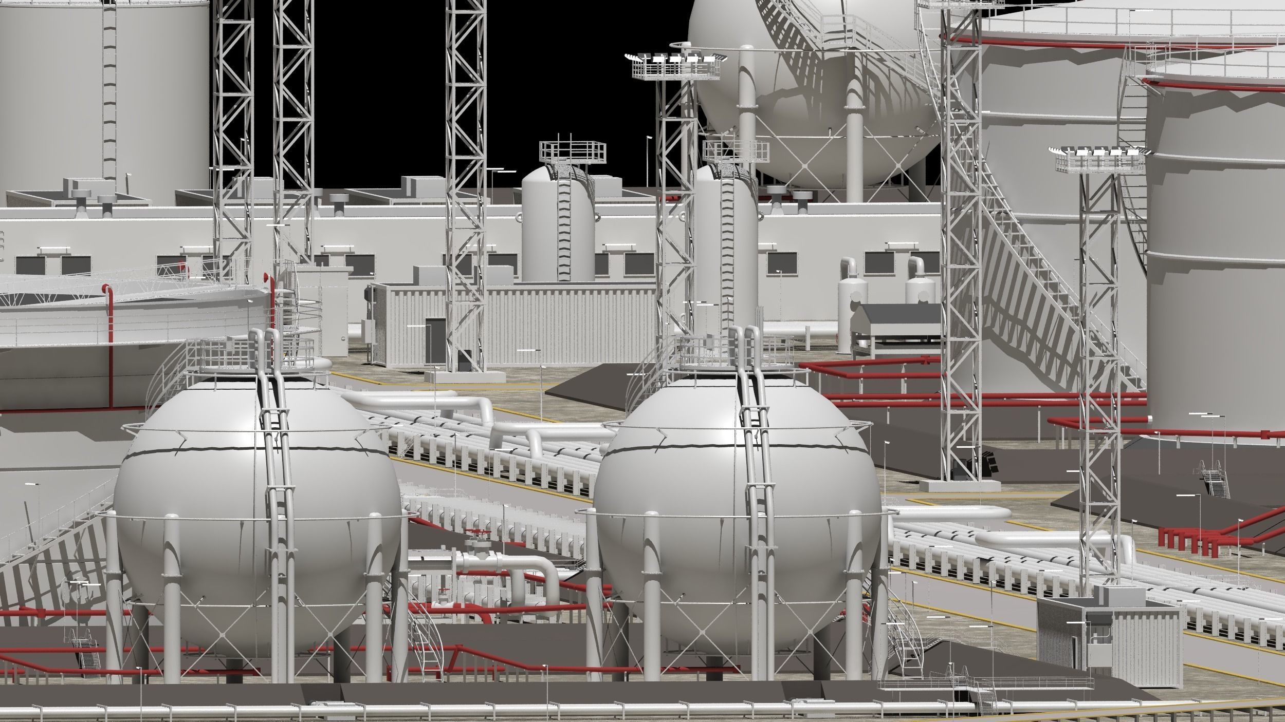 oil storage facility  3D model_2