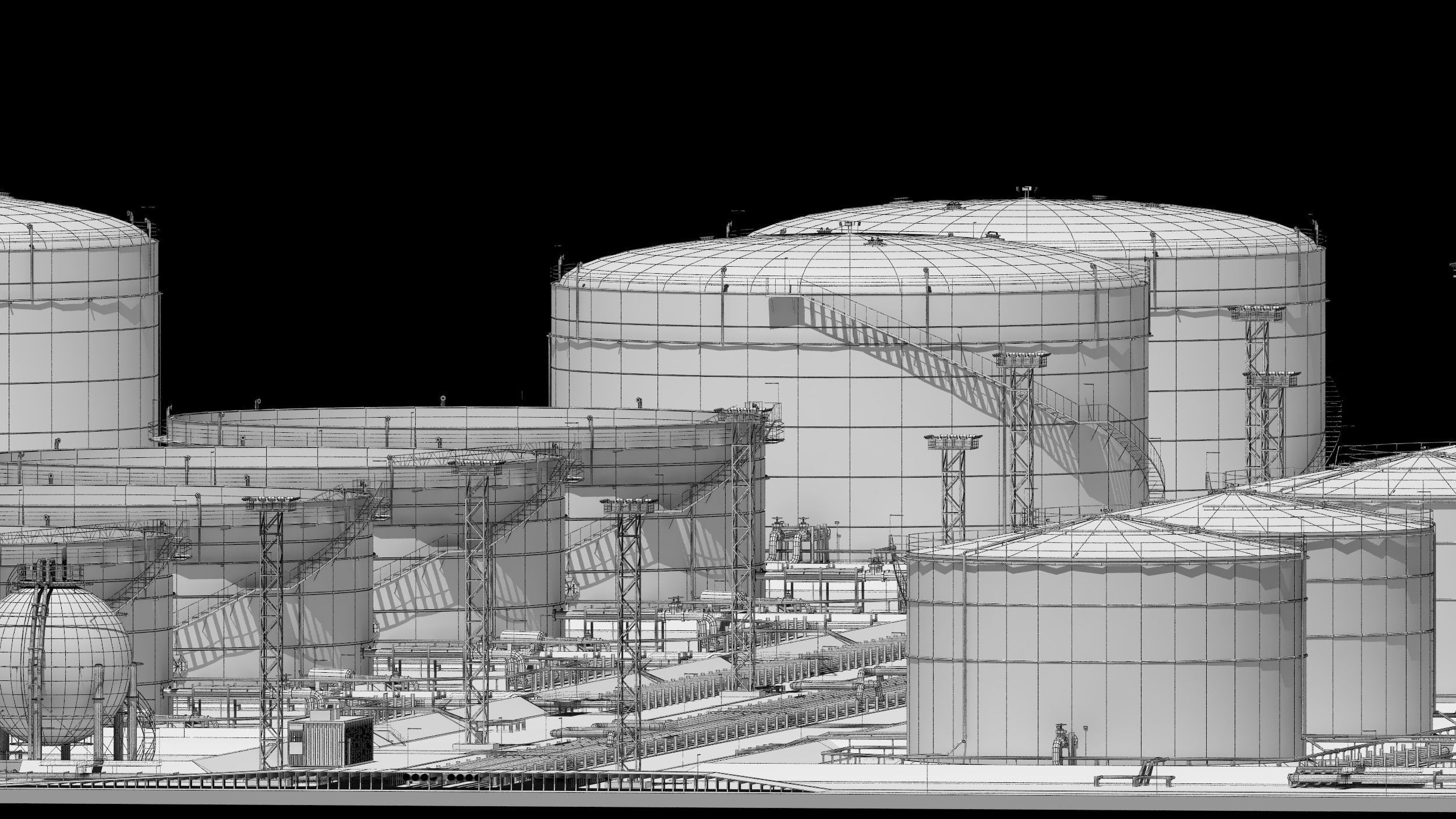oil storage facility  3D model_29
