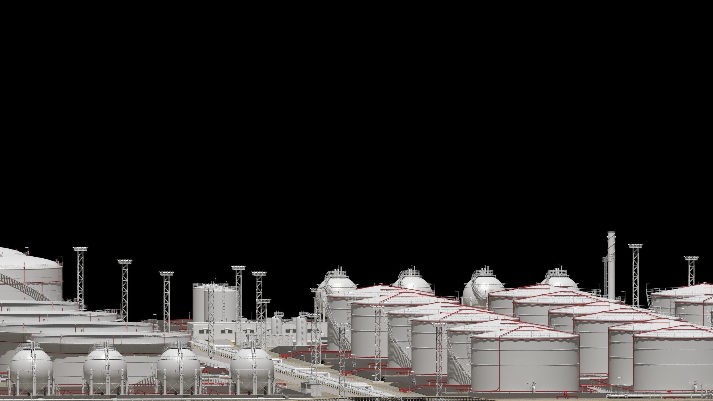 oil storage facility  3D model_14